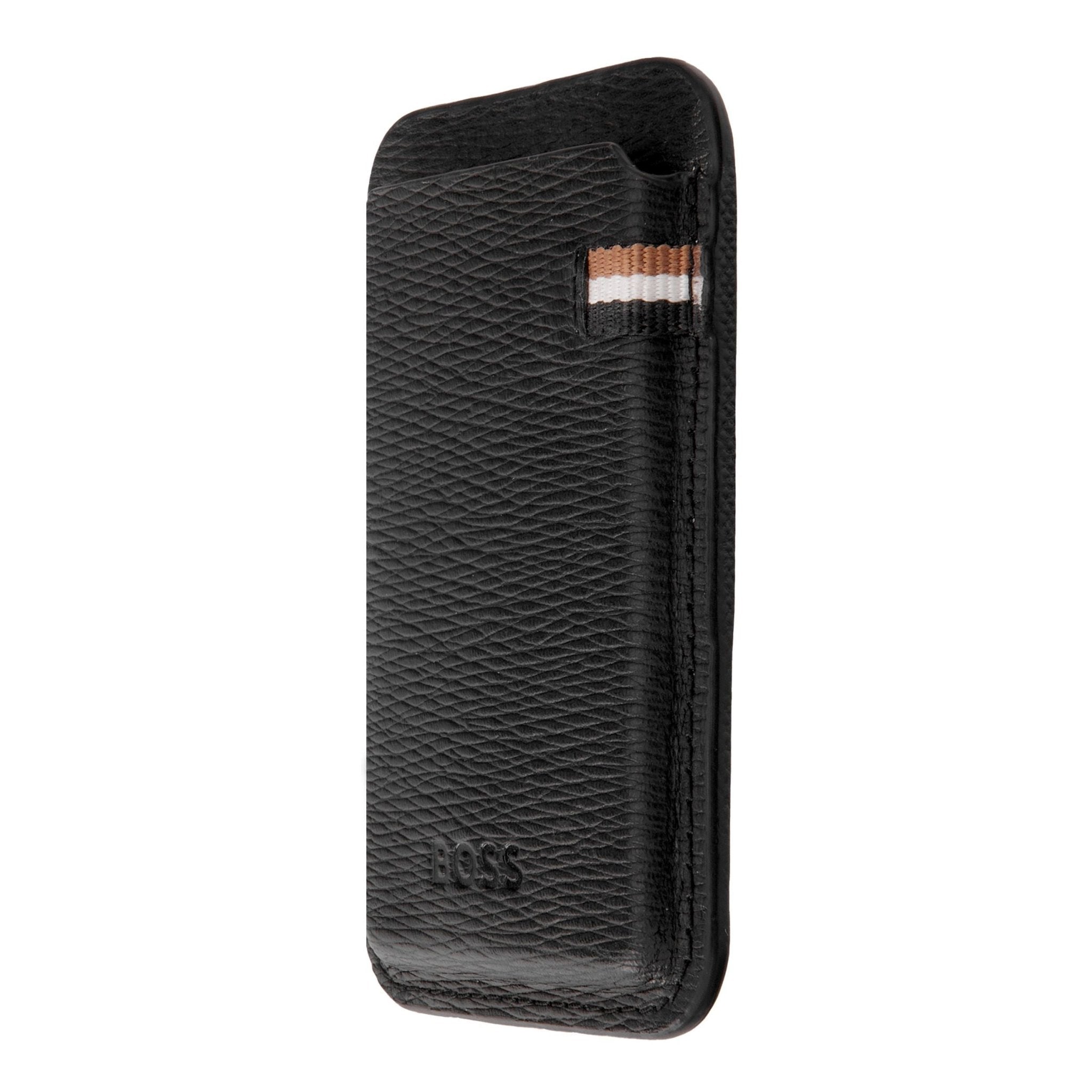 HUGO BOSS Leather Phone Card Holder ICONIC BLACK - Henry Bucks
