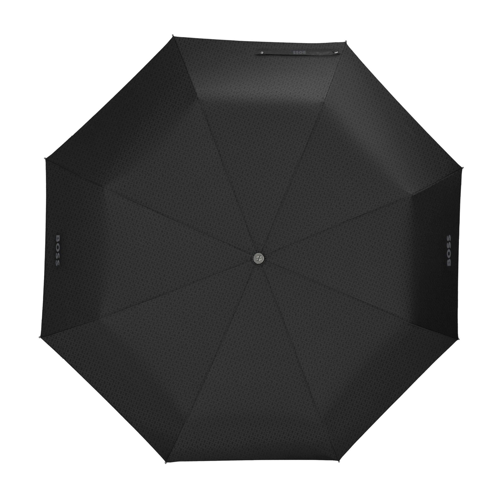 HUGO BOSS Pocket Umbrella BLACK & GUN - Henry Bucks