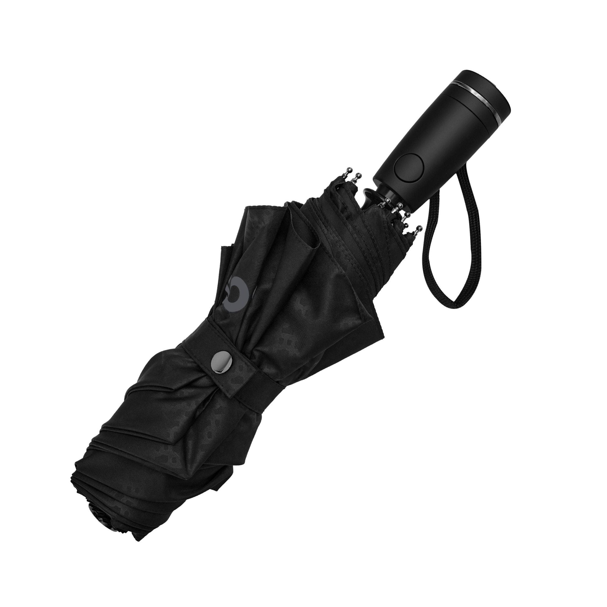 HUGO BOSS Pocket Umbrella BLACK & GUN - Henry Bucks