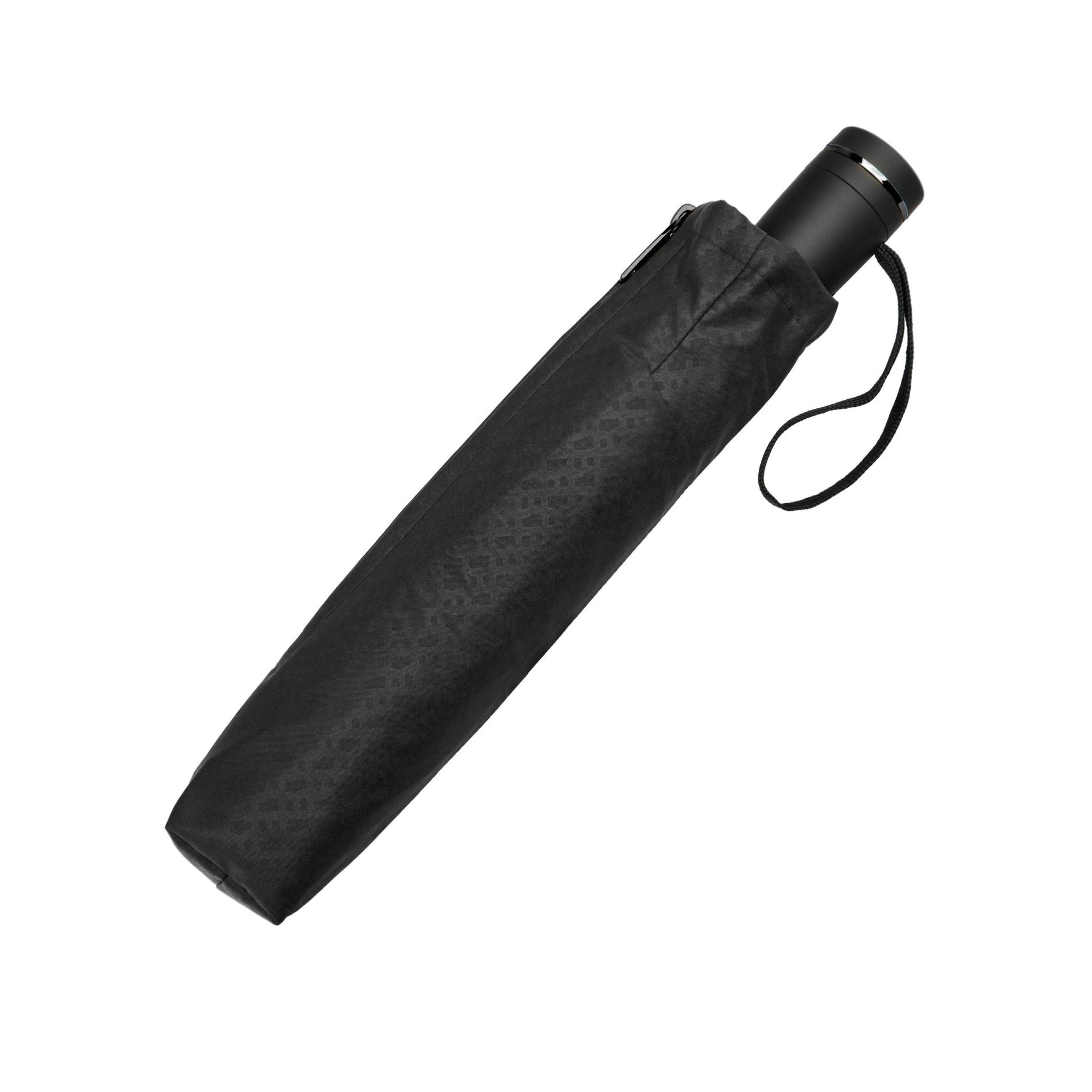 HUGO BOSS Pocket Umbrella BLACK & GUN - Henry Bucks