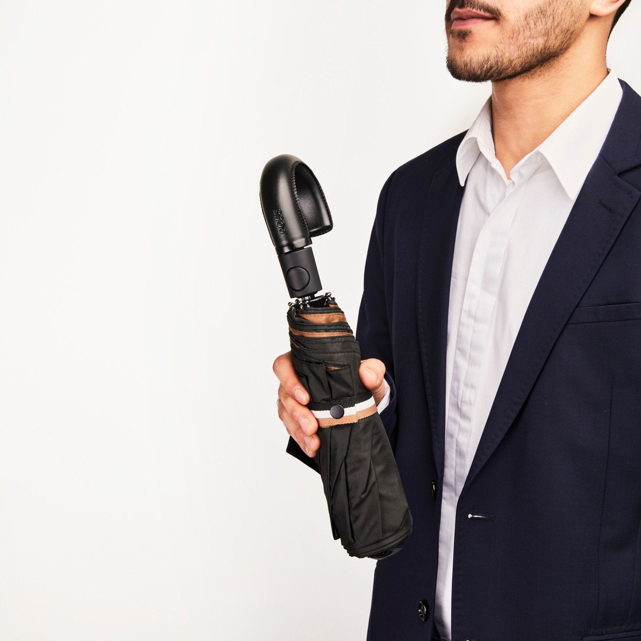 HUGO BOSS Pocket Umbrella ICONIC BLACK - Henry Bucks