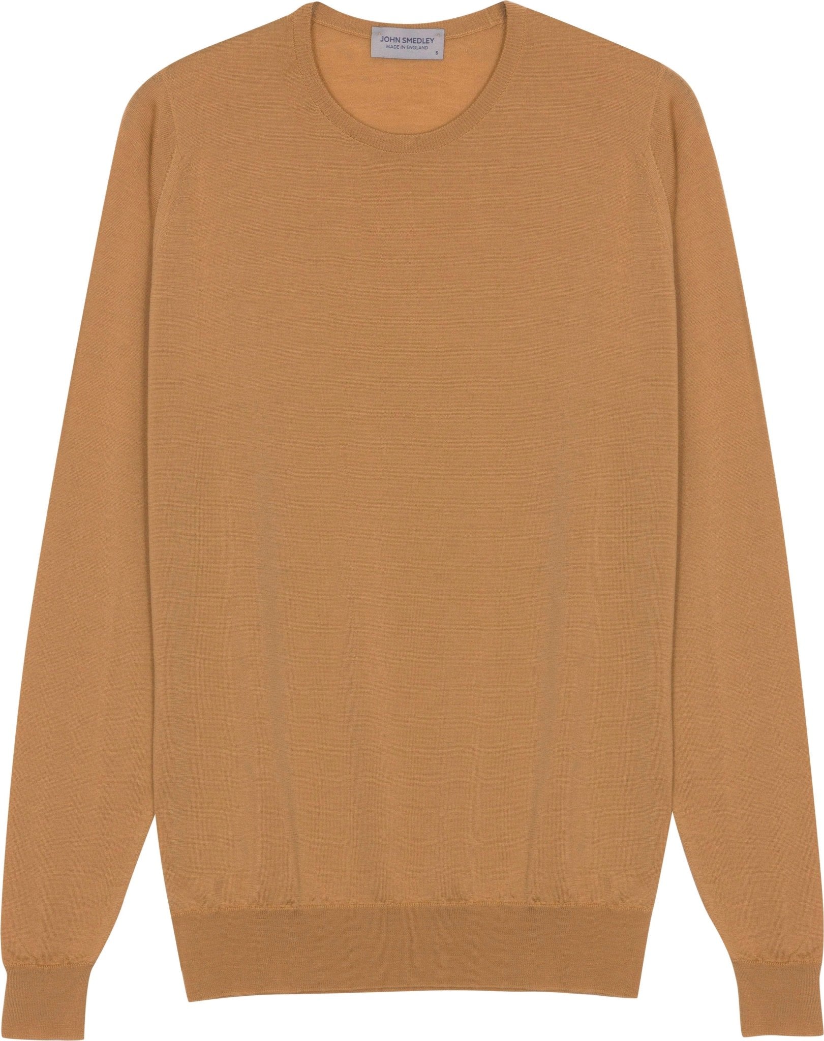 JOHN SMEDLEY 100% Merino Pullover NUTMEG - Henry BucksKnitwear62AW240008 - NTMG - M