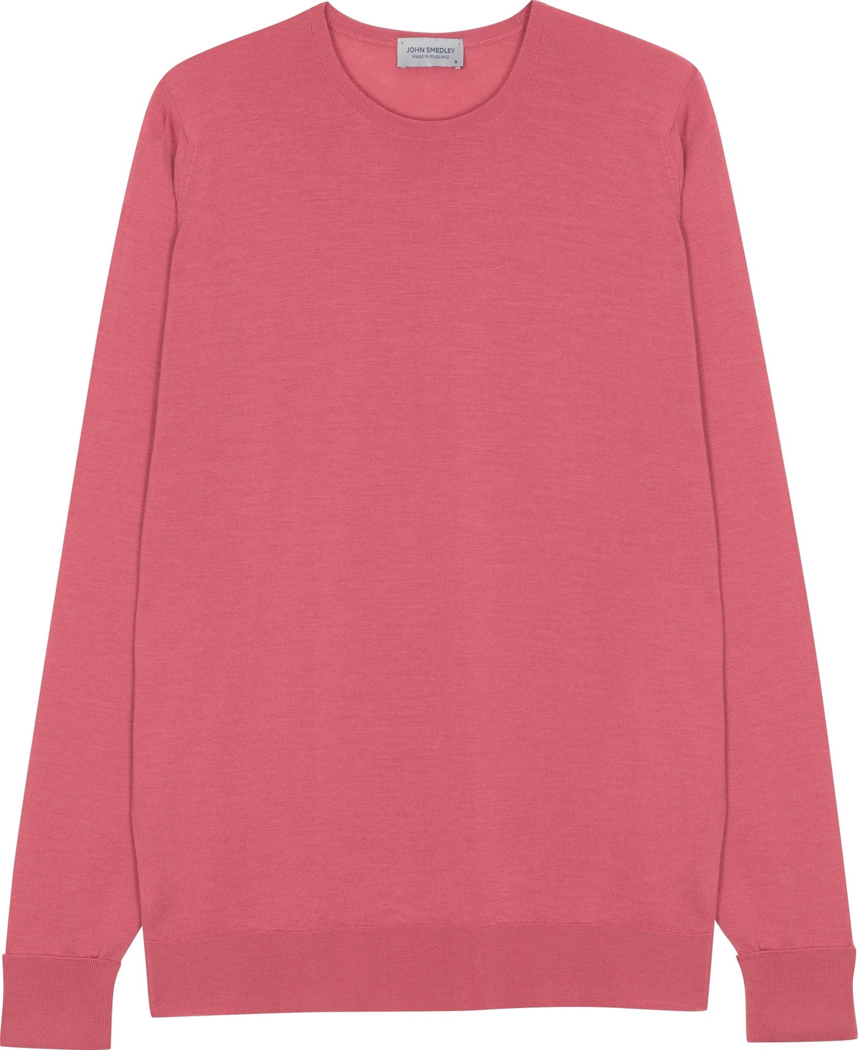 JOHN SMEDLEY 100% Merino Pullover ROSE PINK - Henry BucksKnitwear62AW240010 - ROSEPINK - M