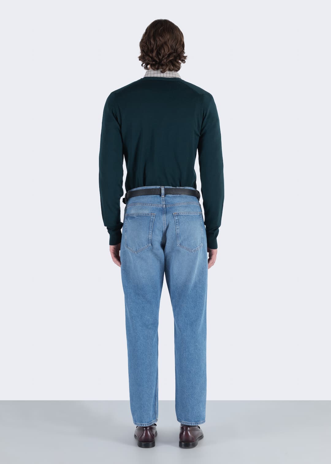 JOHN SMEDLEY Burley Merino Wool Cardigan RICHARDSON GREEN - Henry Bucks