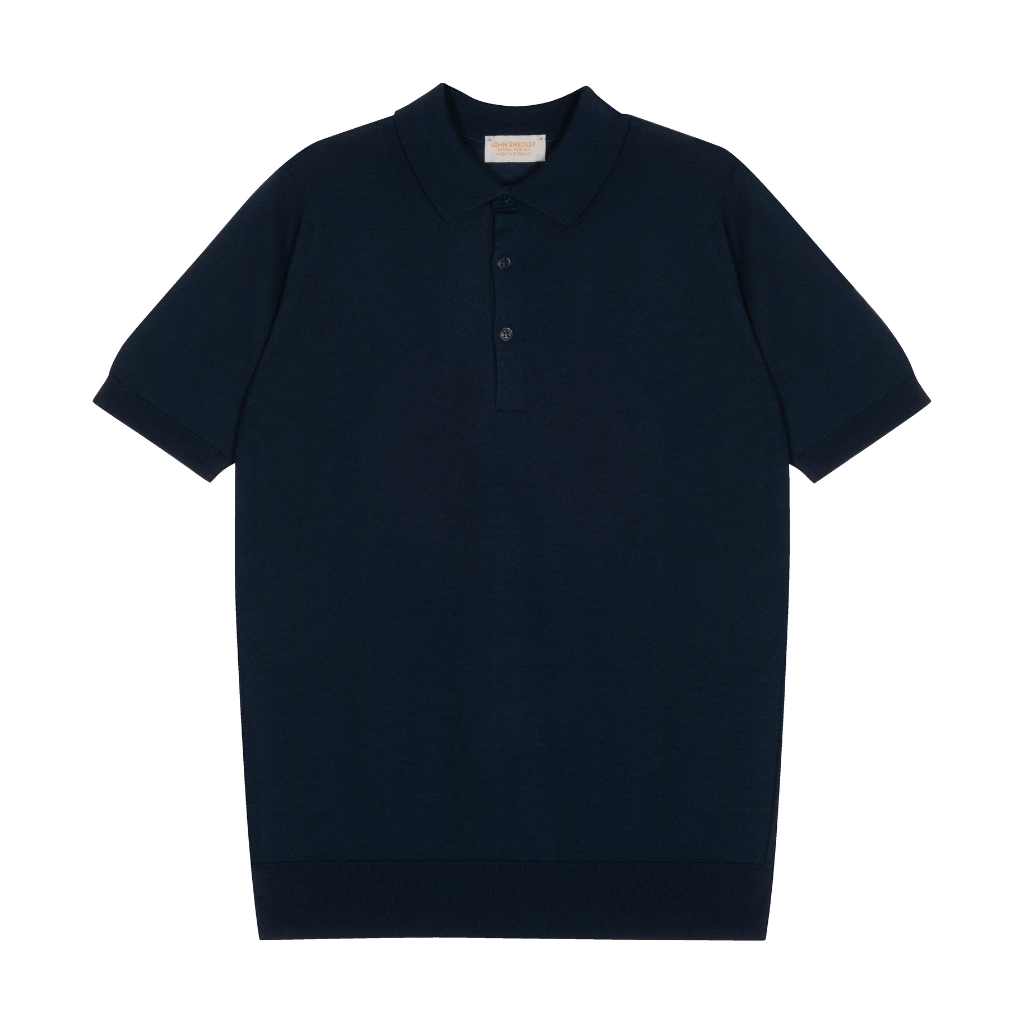 JOHN SMEDLEY Cotton Cashmere Polo ECLIPSE - Henry Bucks