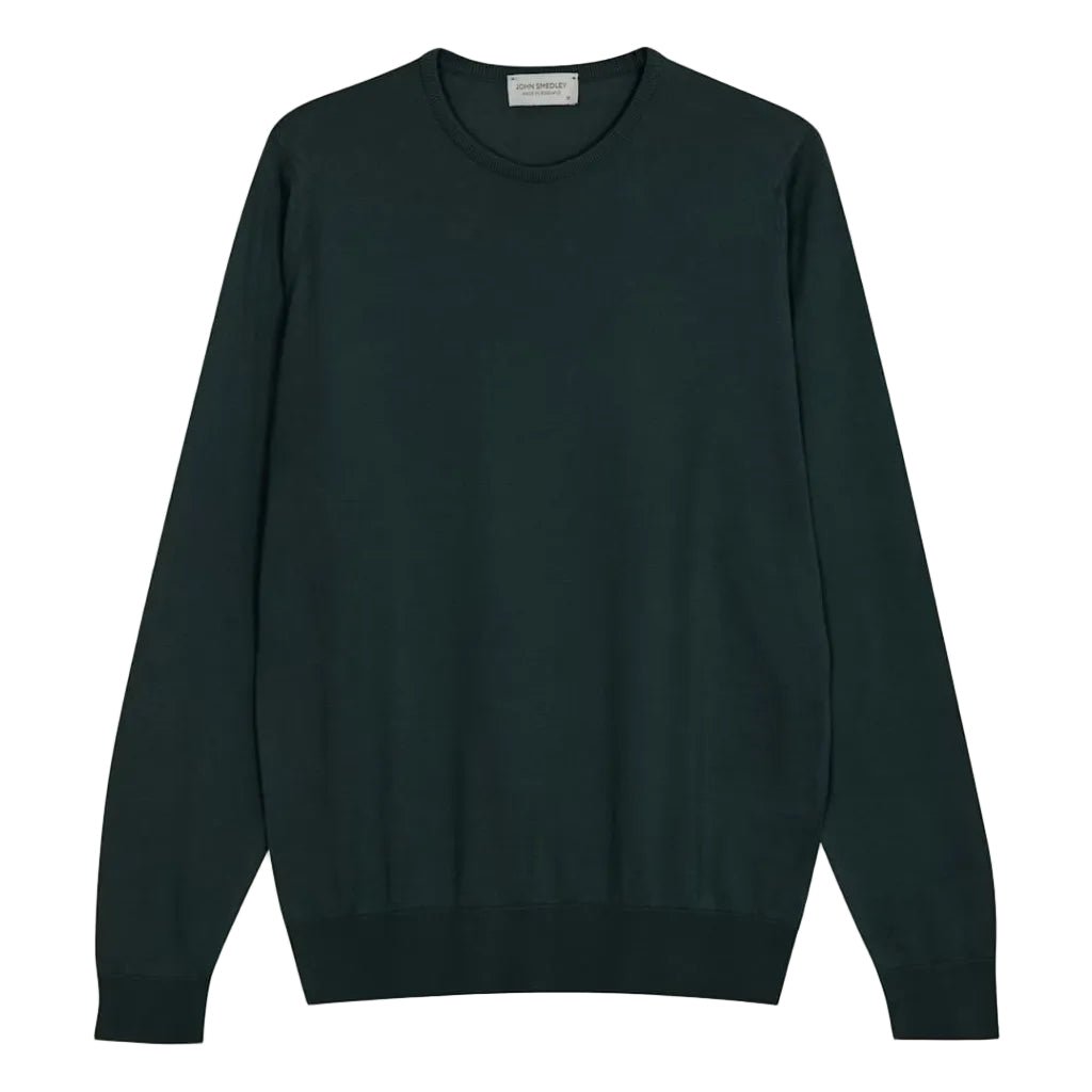 JOHN SMEDLEY Hatfield Crew Neck Knit RAINFOREST - Henry Bucks