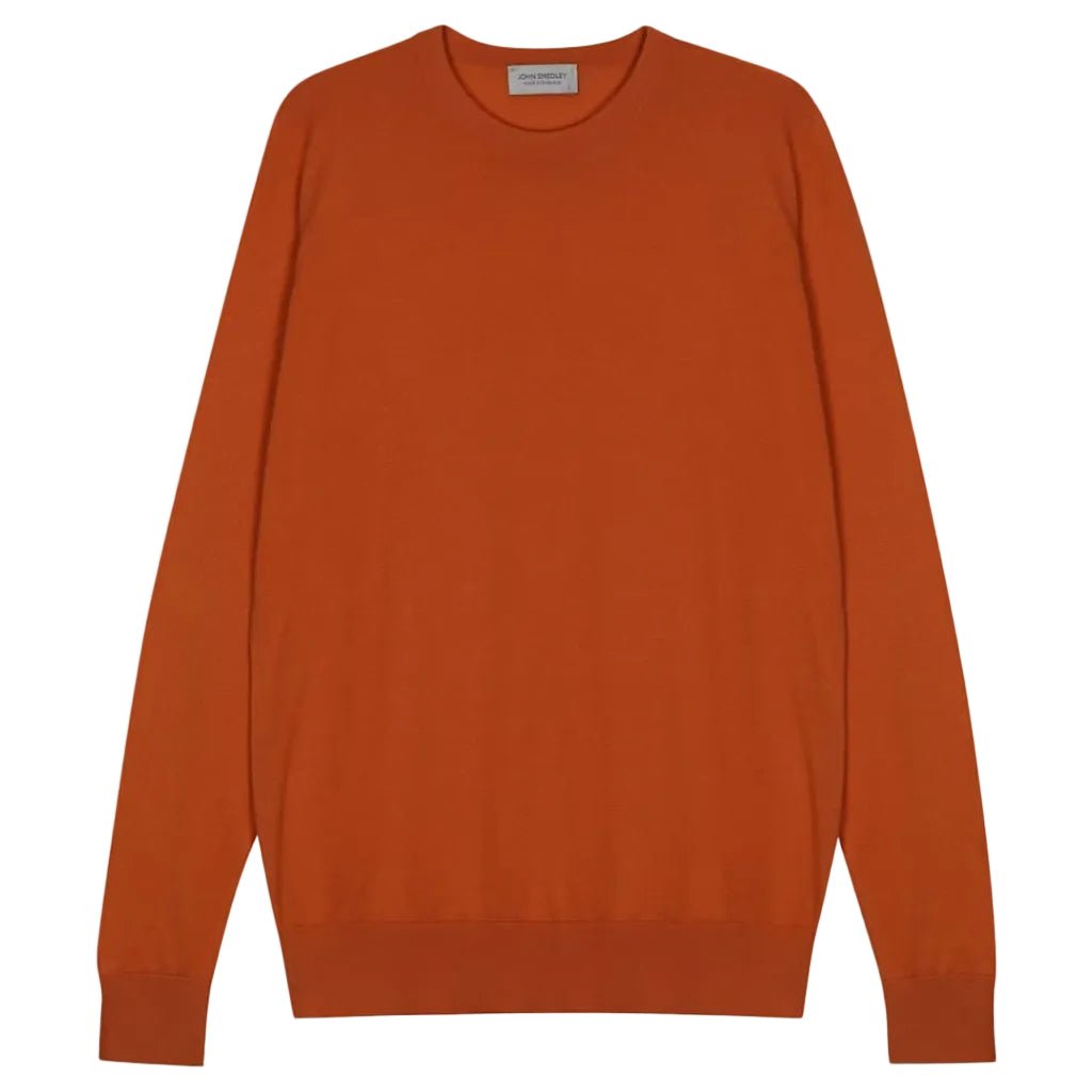 JOHN SMEDLEY Rowland Crew Neck Knit WYVERN RED - Henry Bucks