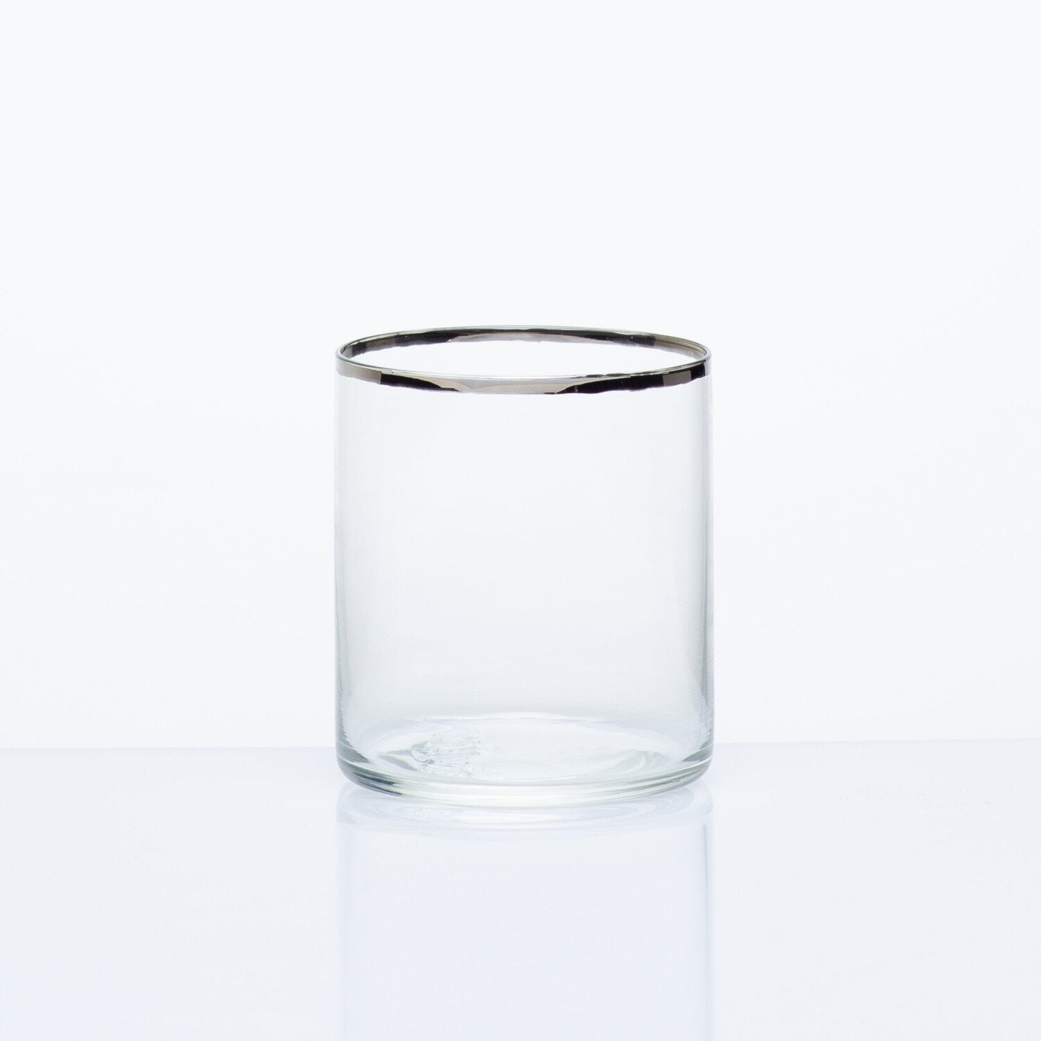 KAH - Katie - Ann Houghton Silver Rimmed Whiskey Glass - Henry Bucks