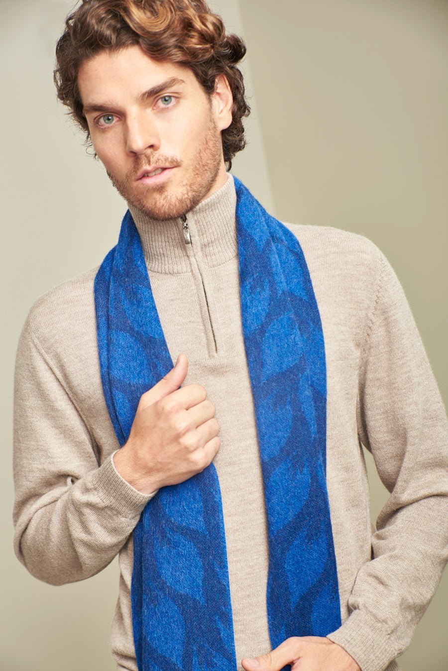 KUNA Scarves BLUE NAVY - Henry BucksScarf68AW240102 - BLUNAV