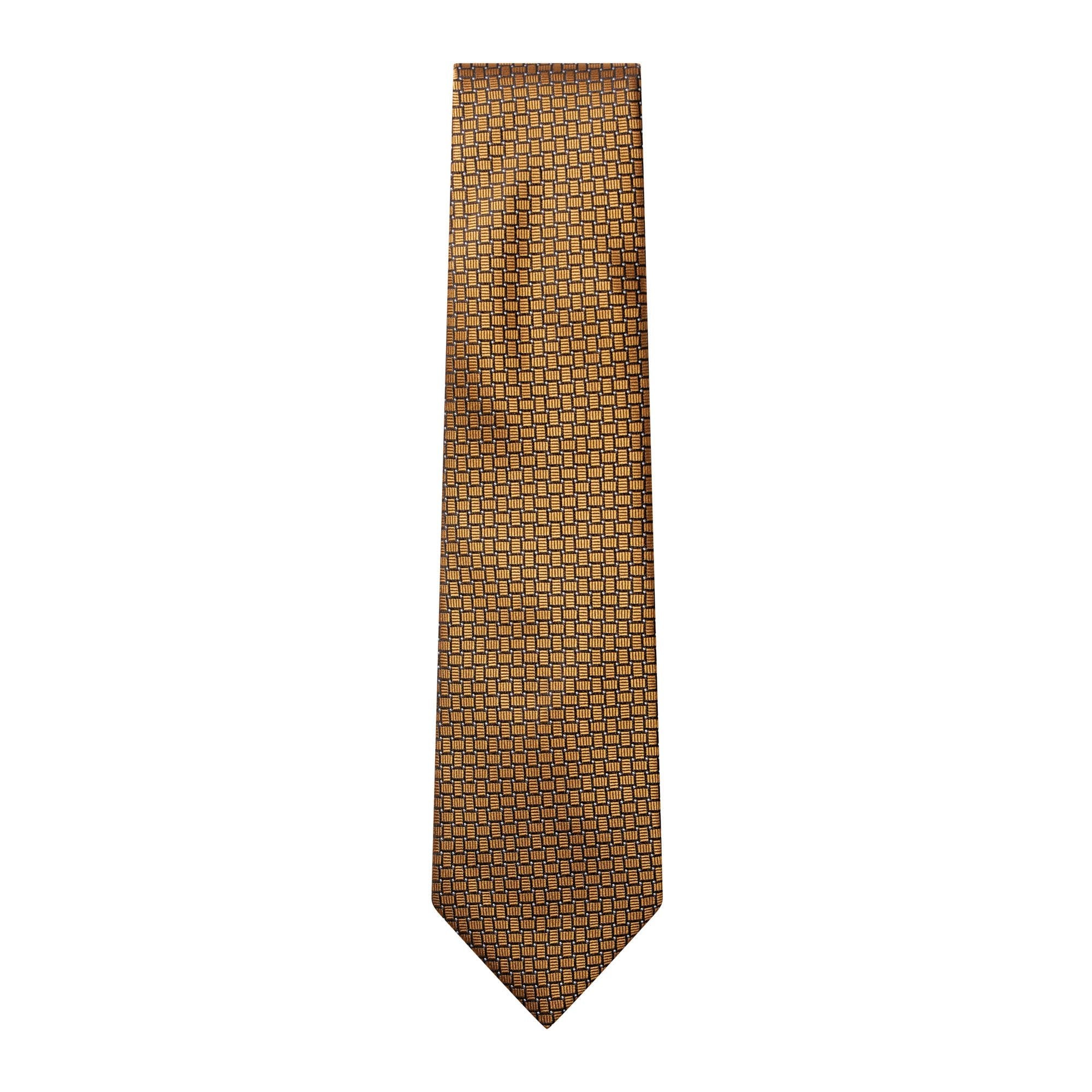 LANVIN Silk Tie BRONZE - Henry BucksTies68AW240123 - BRNZ