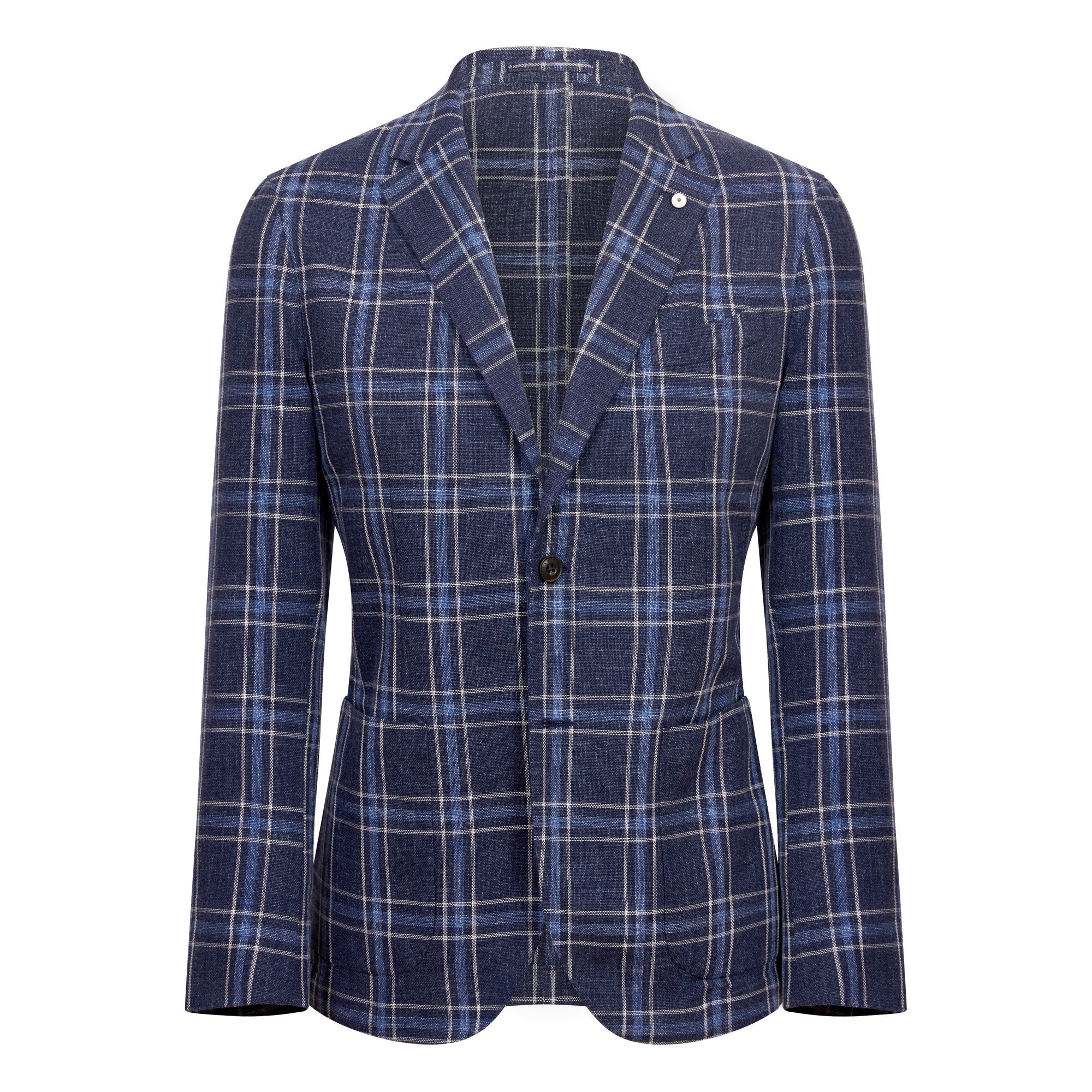 LBM 1911 Check Sports Blazer Jacket NAVY - Henry BucksBlazers33SS220005 - NVYMLTI - R - 50