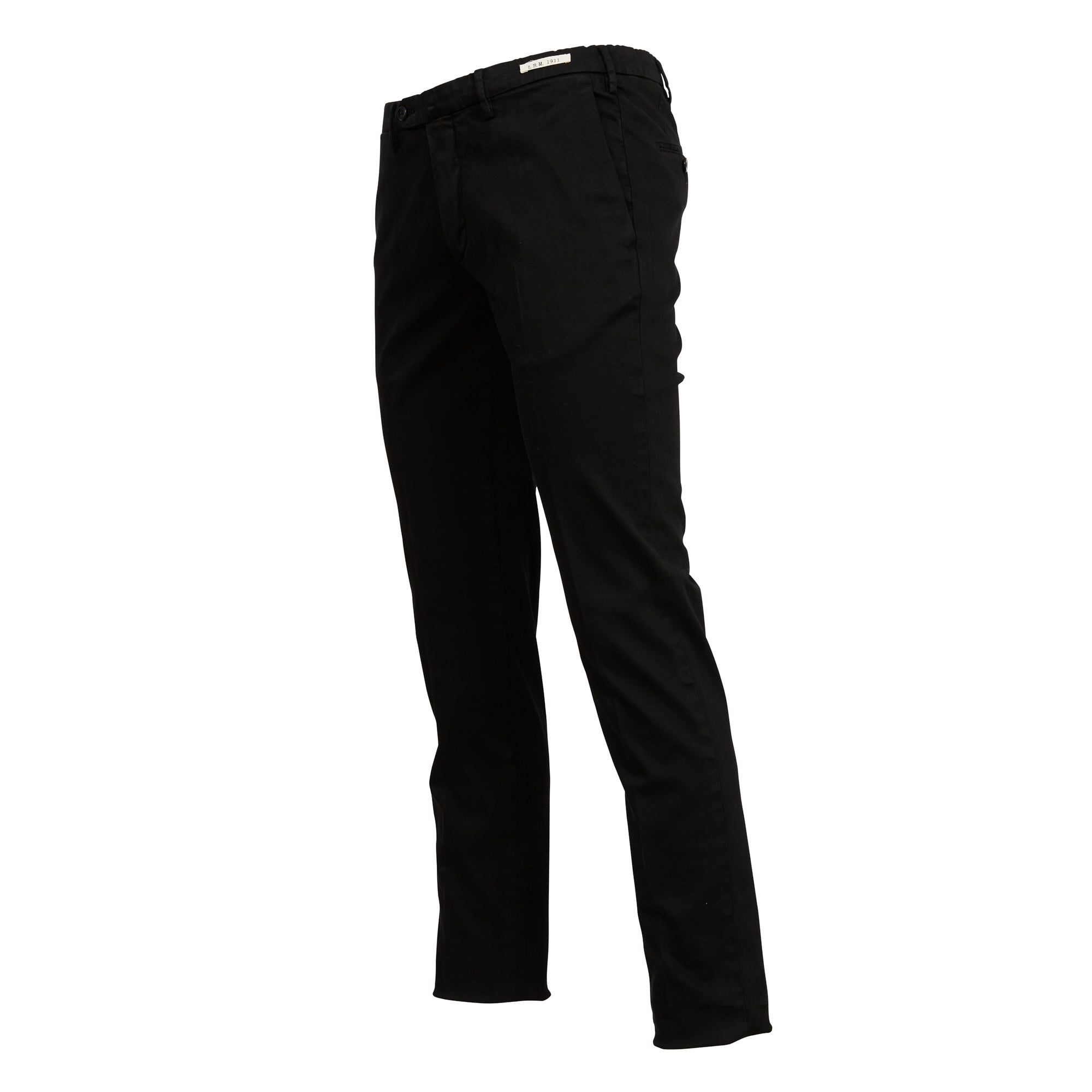 L.B.M 1911 Cotton Elastic Trouser BLACK REG - Henry BucksChinos38AW230024 - BLCK - R - 48