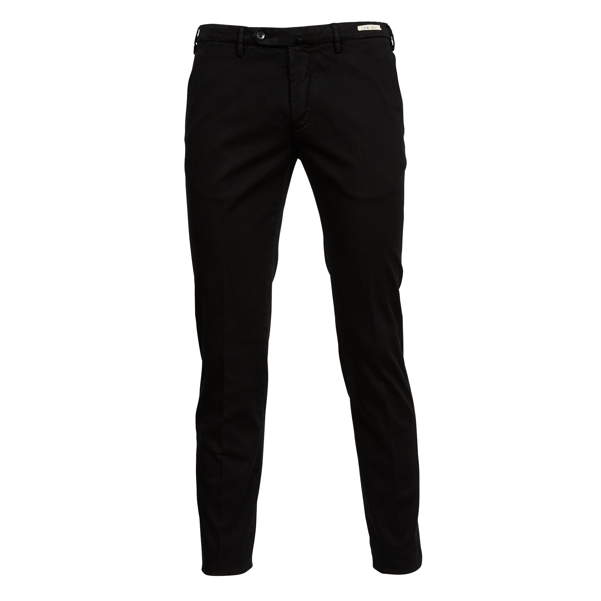 L.B.M 1911 Cotton Elastic Trouser BLACK REG - Henry BucksChinos38AW230024 - BLCK - R - 48