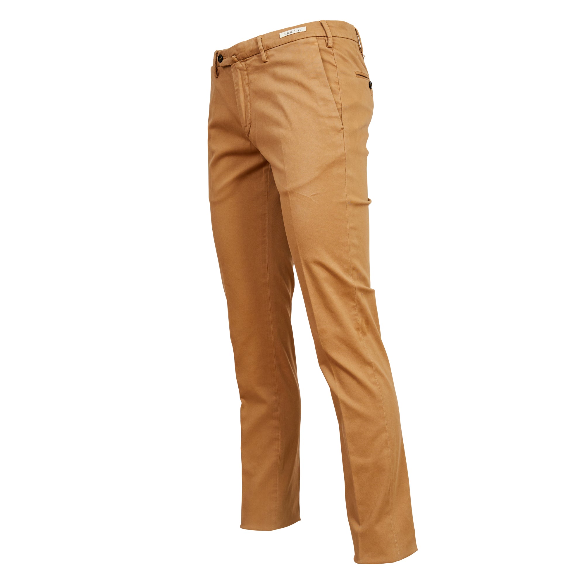 L.B.M 1911 Cotton Elastic Trouser CAMEL REG - Henry BucksChinos38AW230023 - CAMEL - R - 48