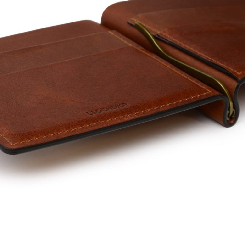 LEGENDÄR Clyp Leather Wallet CHESTNUT - Henry Bucks