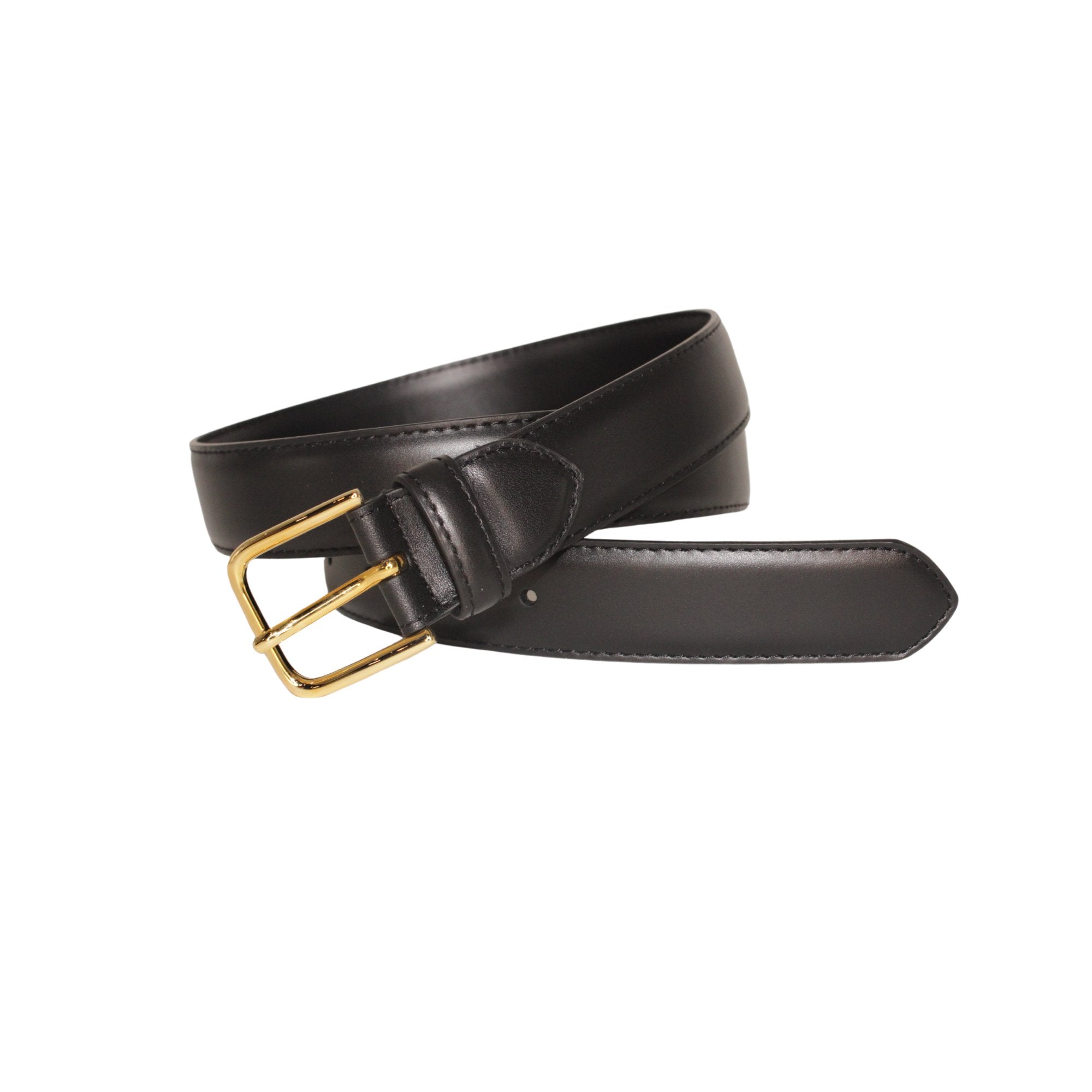 LEYVA Plain Leather Belt BLACK - Henry BucksBelts69AW240036 - BLCK - 34