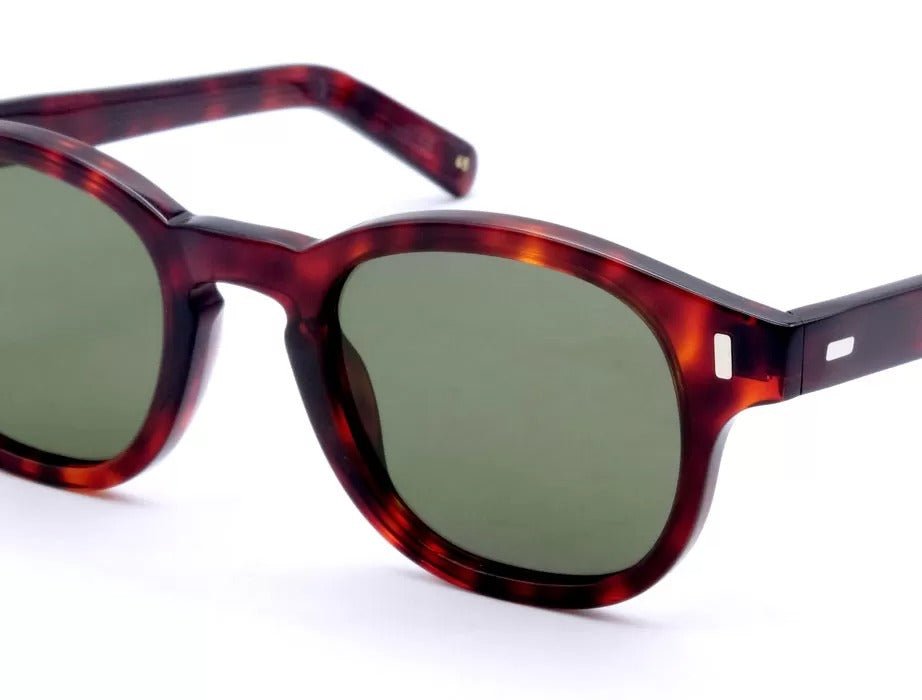 L.G.R FEZ BOLD Sunglasses Havana Bordeaux 65 // Green G15 Gradient - Henry Bucks