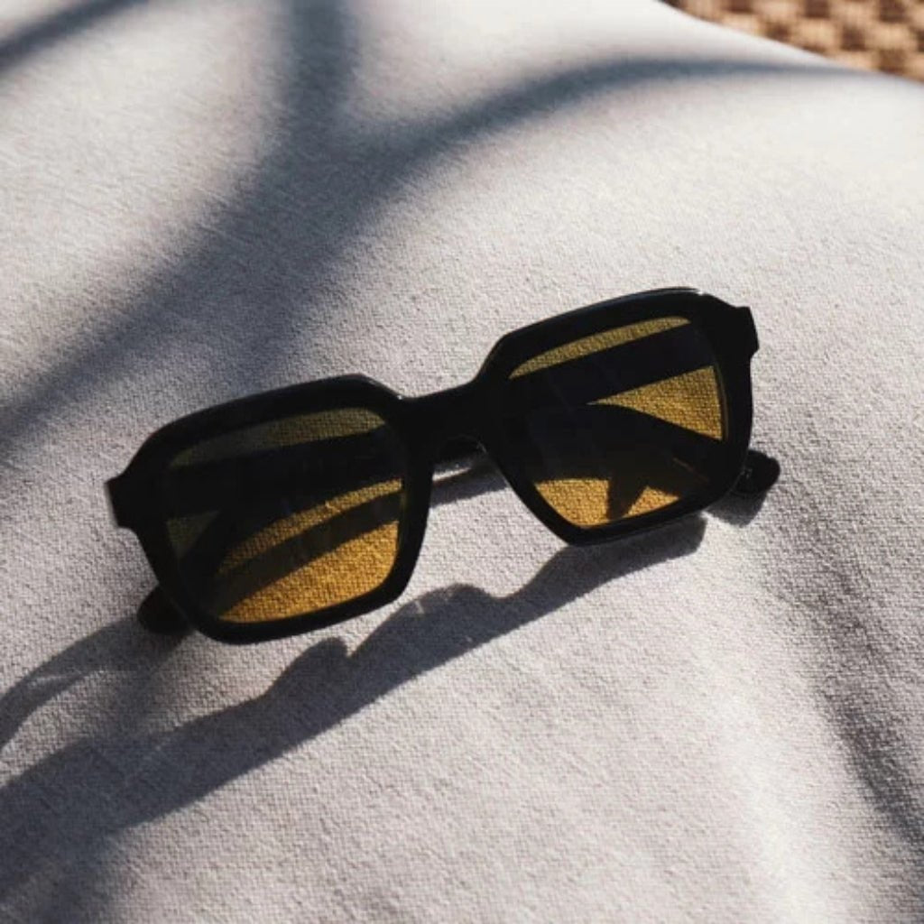 L.G.R RAFFAELLO Men's Sunglasses BLACK YELLOW - Henry Bucks