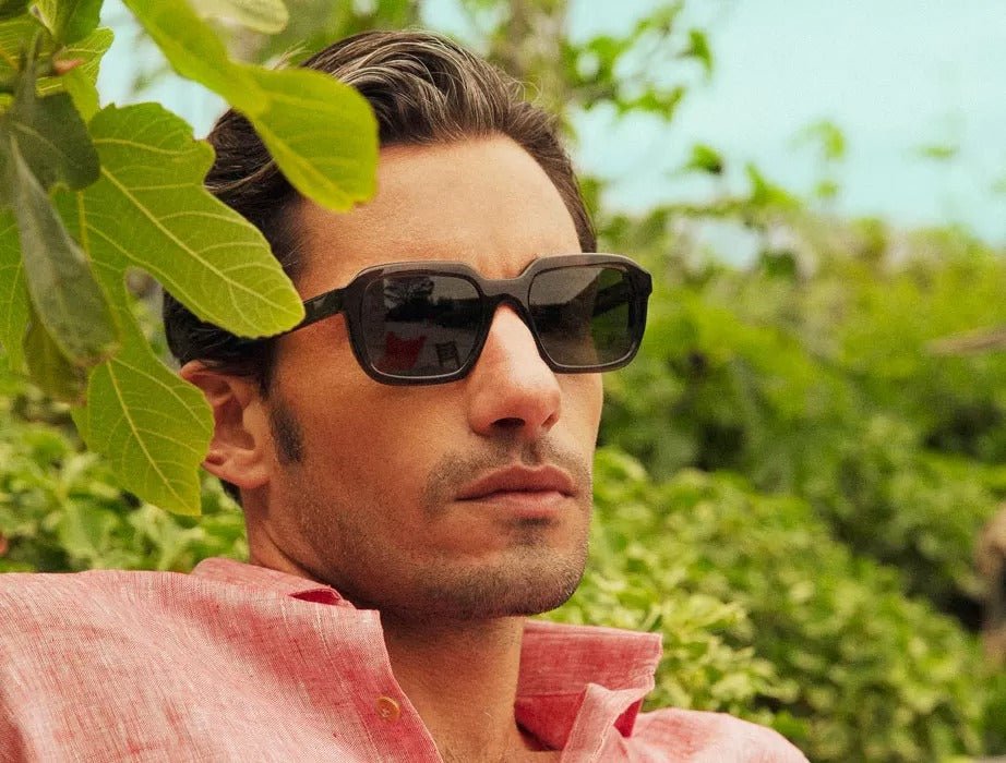 L.G.R RAFFAELLO Men's Sunglasses Havana Maculato 39 // Blue HD Gradient - Henry Bucks