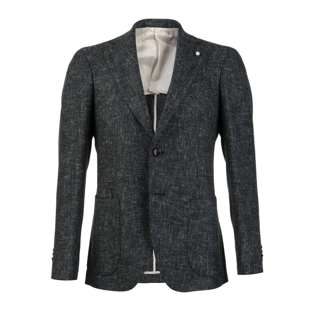 LUBIAM 1911 Boucle Alpaca Wool Single Breasted Blazer OLIVE - Henry Bucks