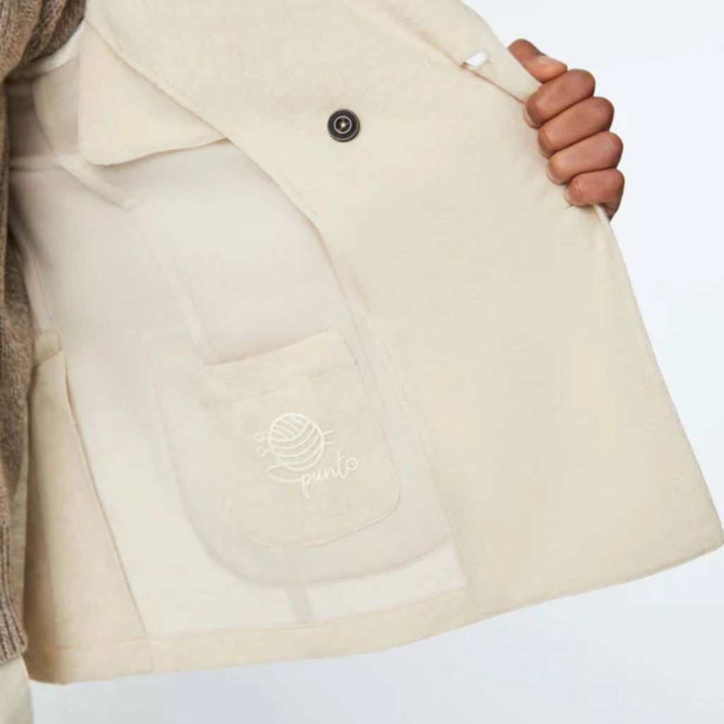 LUBIAM 1911 Cashmere Blend Double Breasted Blazer SAND REG - Henry Bucks