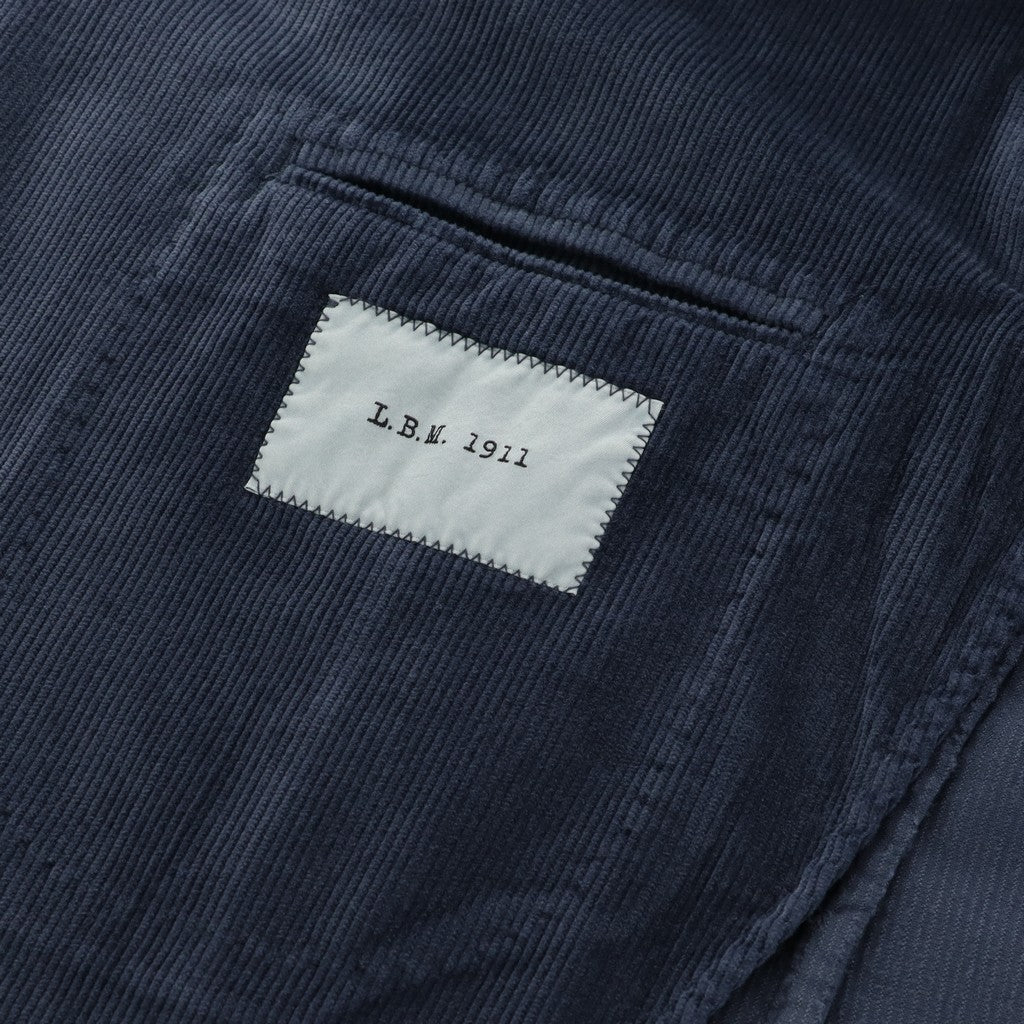 LUBIAM 1911 Cotton Stretch Single Breasted Blazer BLUE - Henry Bucks