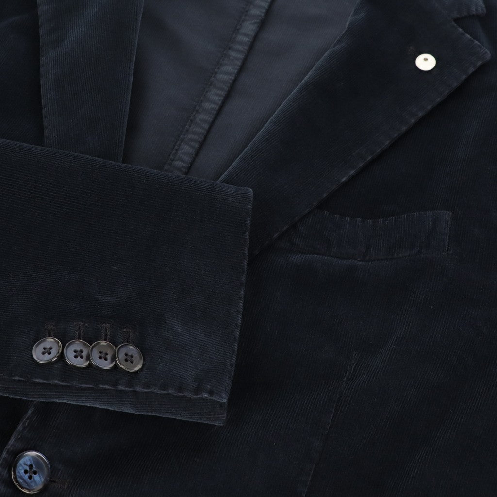 LUBIAM 1911 Cotton Stretch Single Breasted Blazer NAVY - Henry Bucks