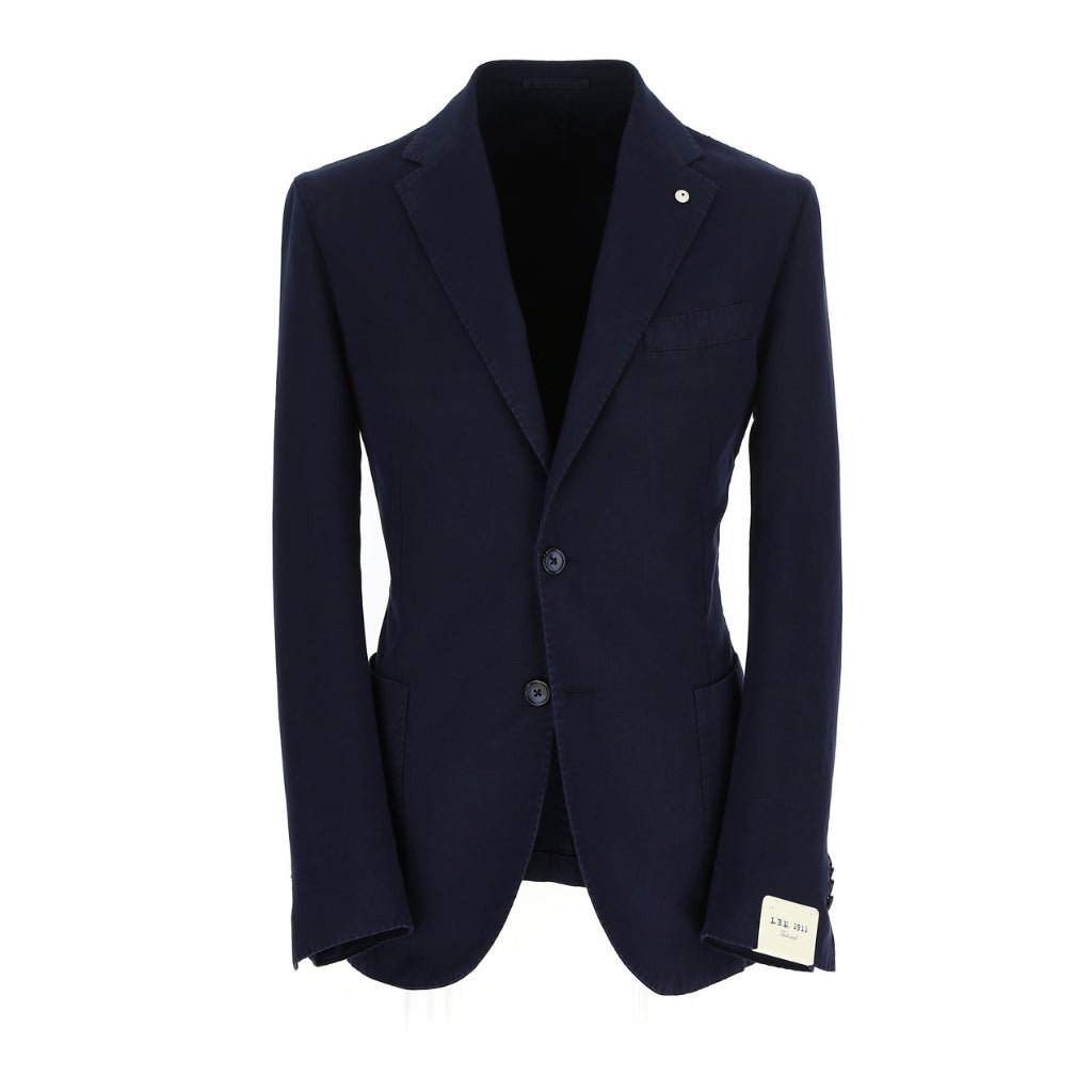 LUBIAM 1911 Garment Dyed Cotton Blazer NAVY REG - Henry Bucks