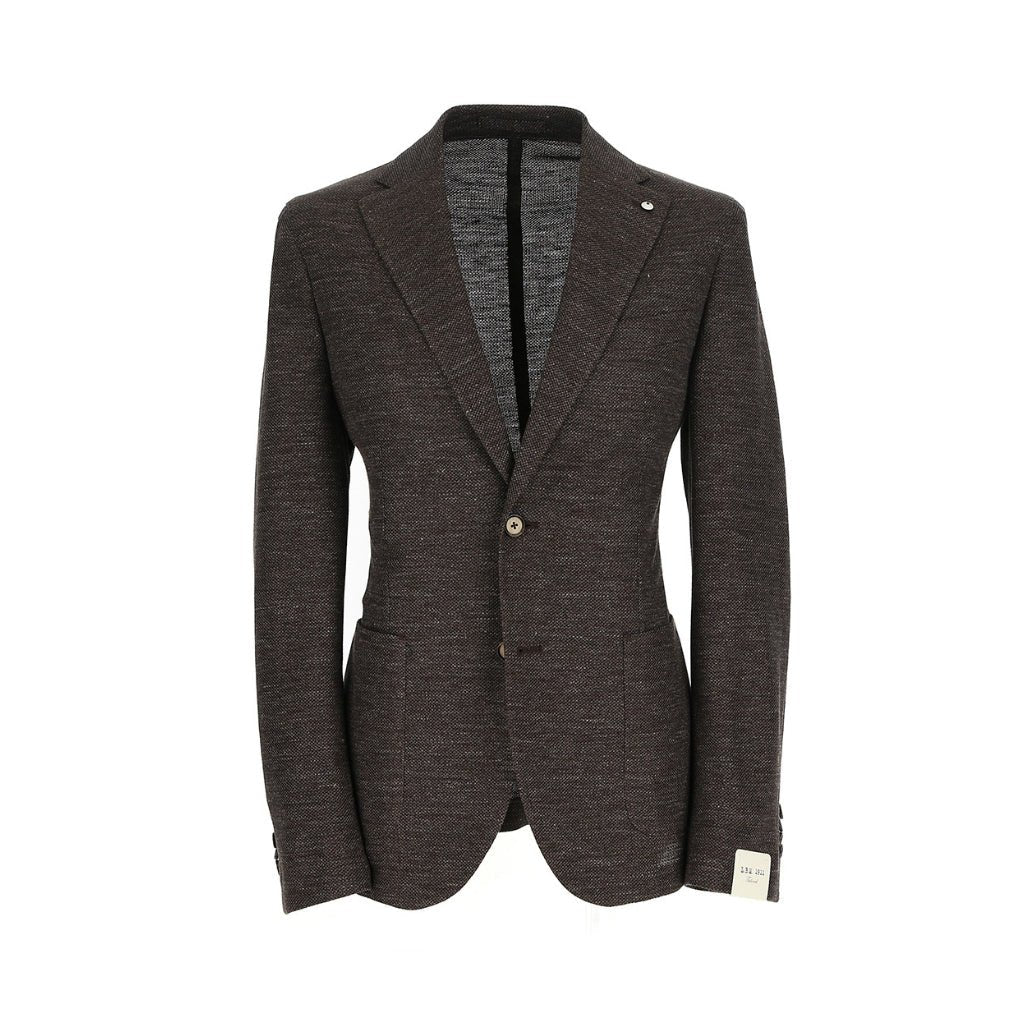 LUBIAM 1911 Jersey Blazer BROWN REG - Henry Bucks