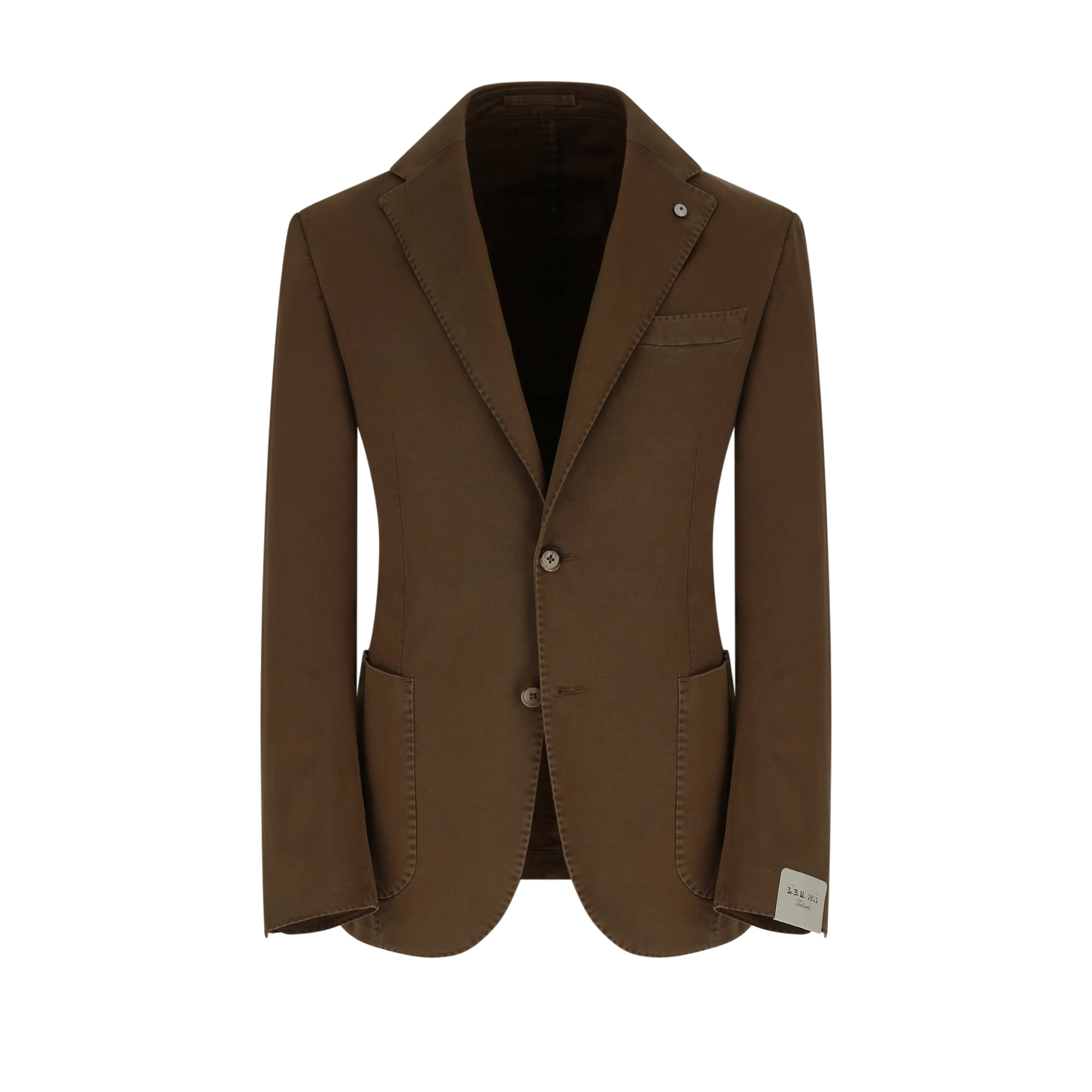 LUBIAM 1911 Notch Lapel Single Breasted Blazer BROWN REG - Henry Bucks