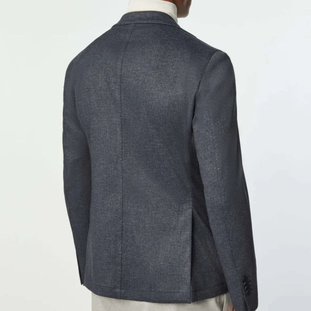 LUBIAM 1911 Notch Lapel Single Breasted Blazer DARK DENIM REG - Henry Bucks