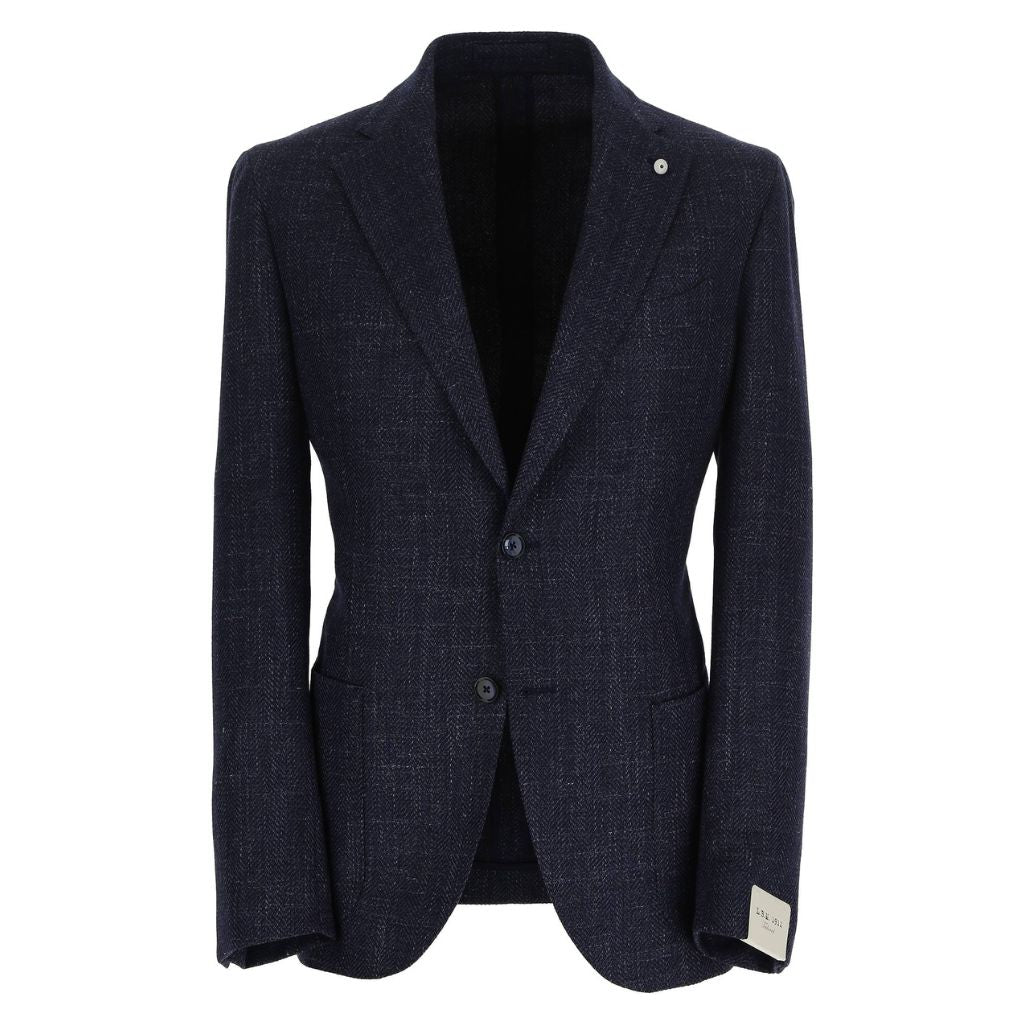 LUBIAM 1911 Notch Lapel Single Breasted Blazer DENIM REG - Henry Bucks