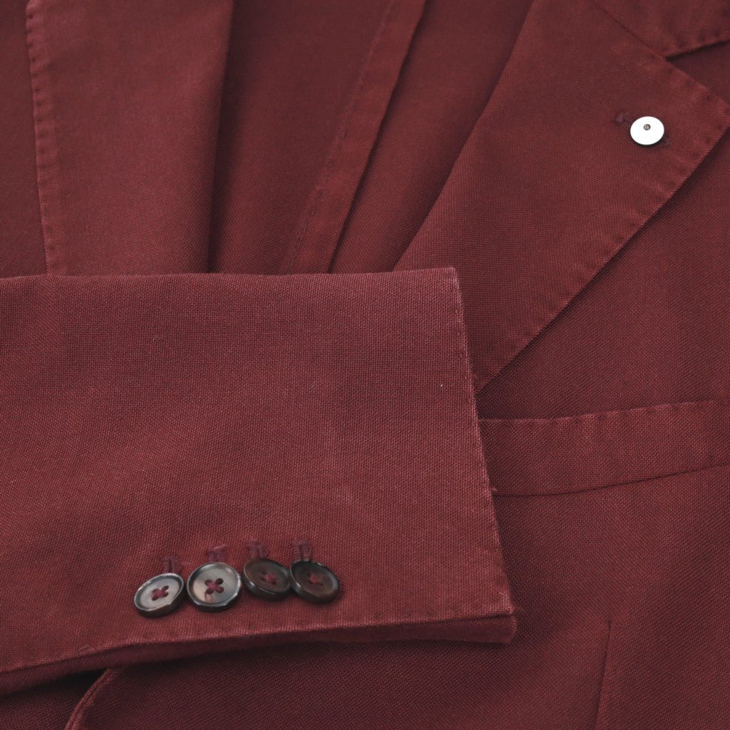LUBIAM 1911 Wool Blazer MAROON REG - Henry Bucks