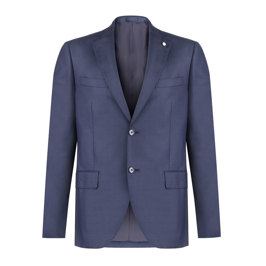 LUBIAM 1911 Wool Single Breasted Notch Suit NAVY - Henry Bucks