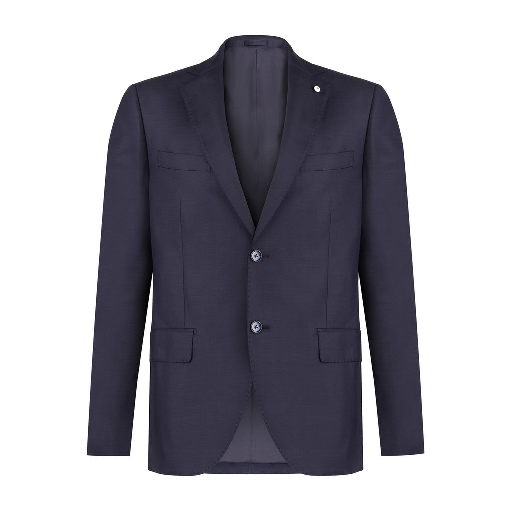 LUBIAM 1911 Wool Single Breasted Notch Suit NAVY - Henry Bucks