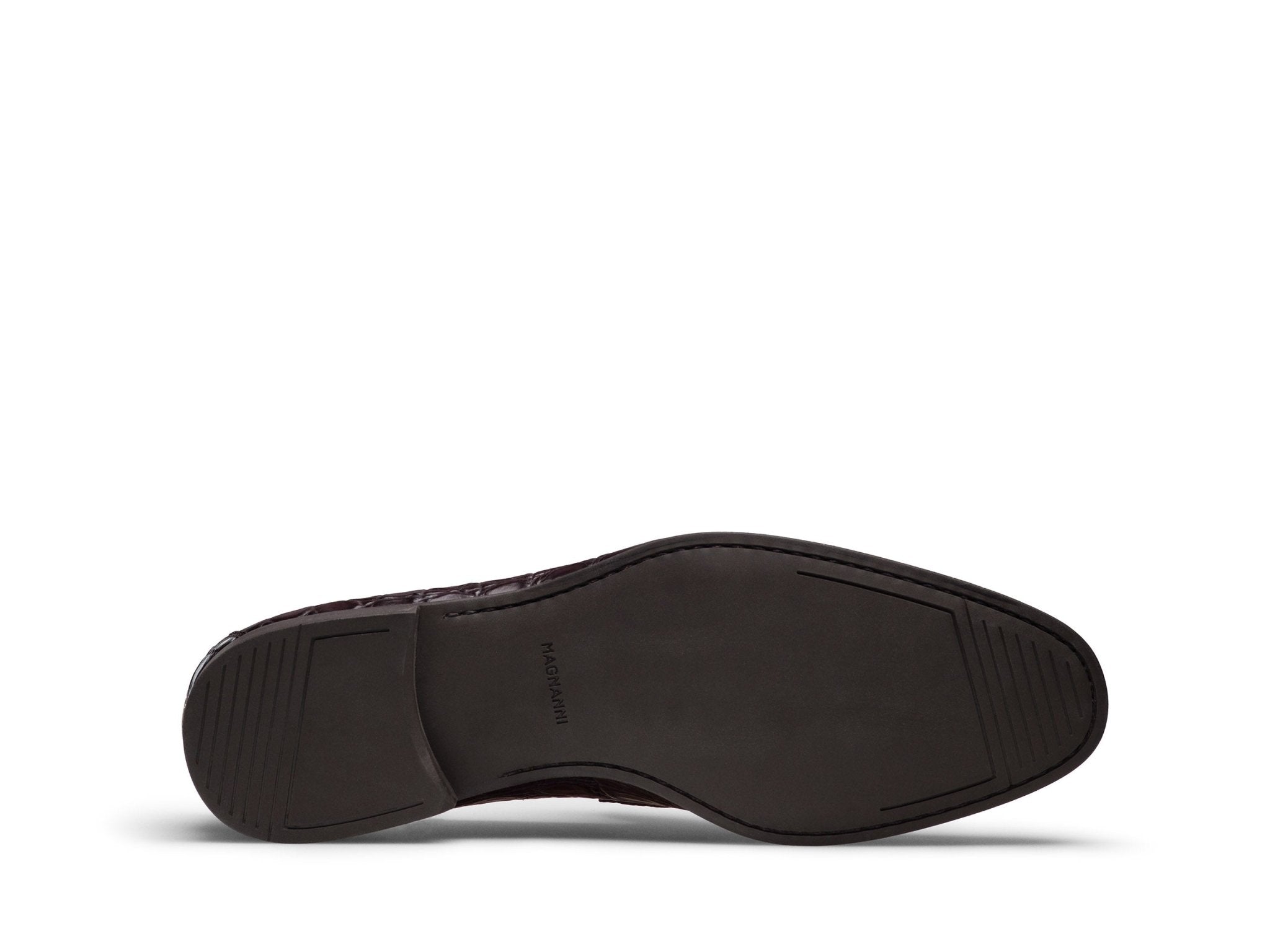 MAGNANNI Croc Leather Shoes BROWN - Henry Bucks