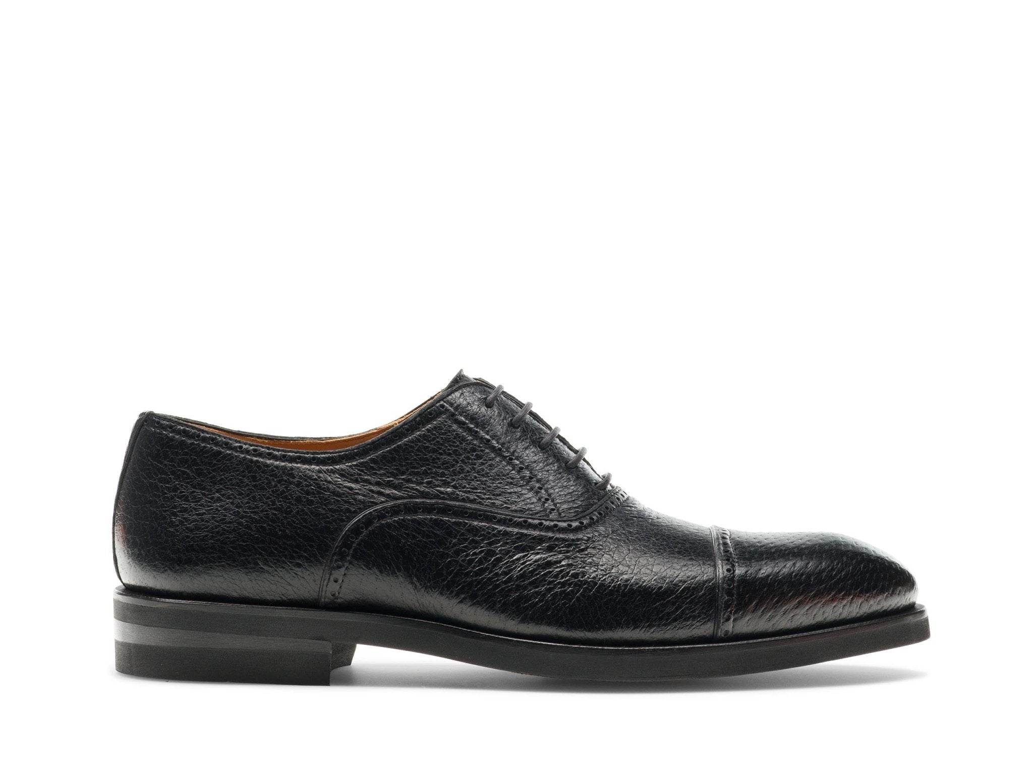 MAGNANNI Leather Lace Up Shoes BLACK - Henry Bucks