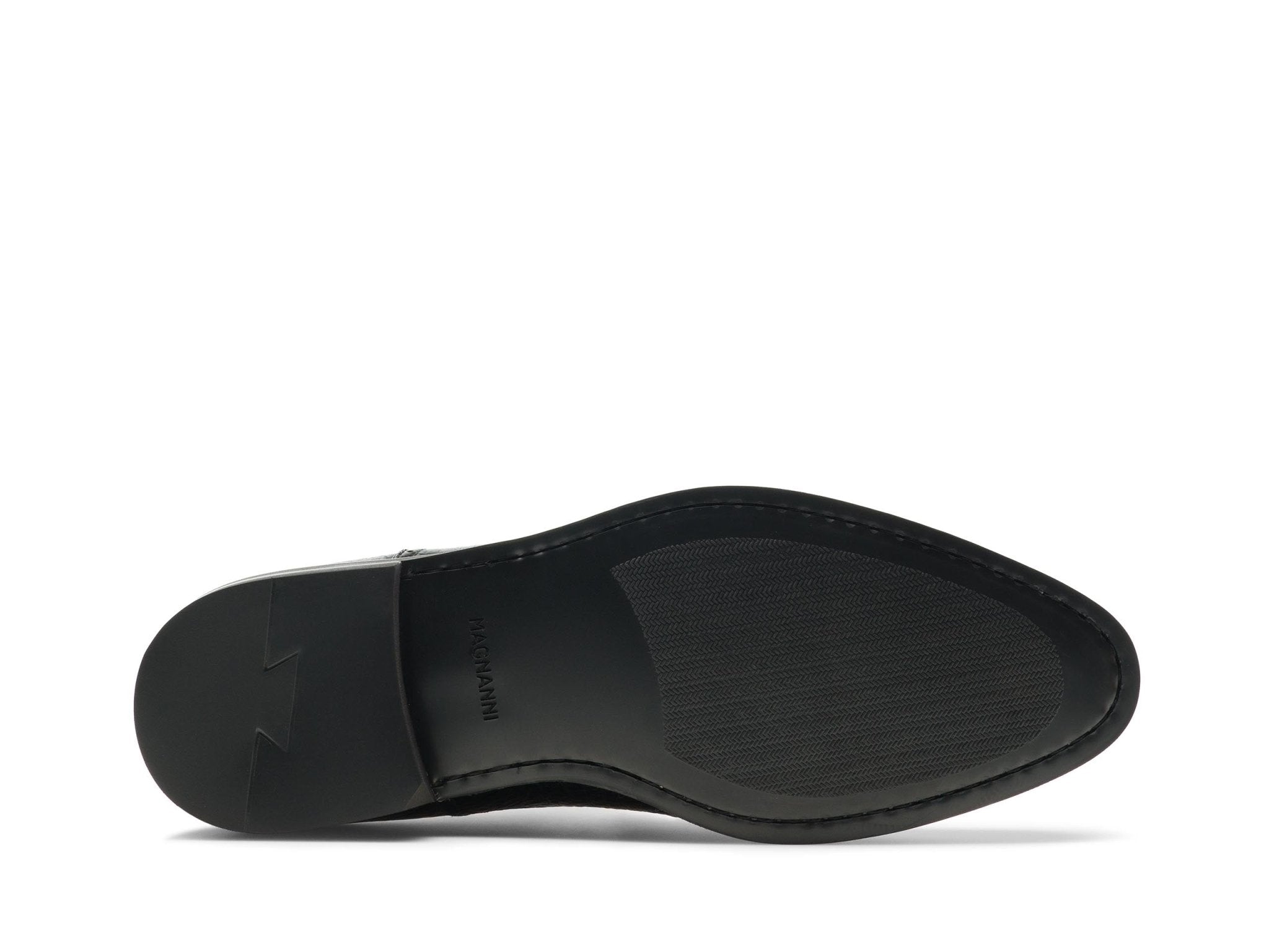 MAGNANNI Leather Lace Up Shoes BLACK - Henry Bucks