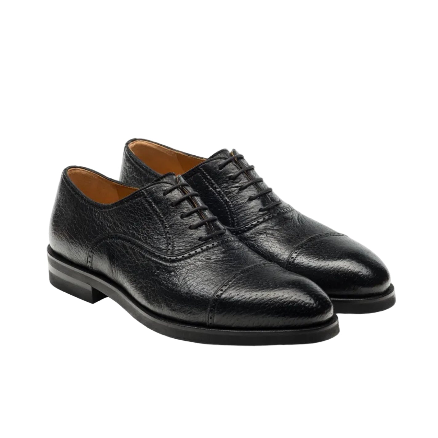 MAGNANNI Leather Lace Up Shoes BLACK - Henry Bucks