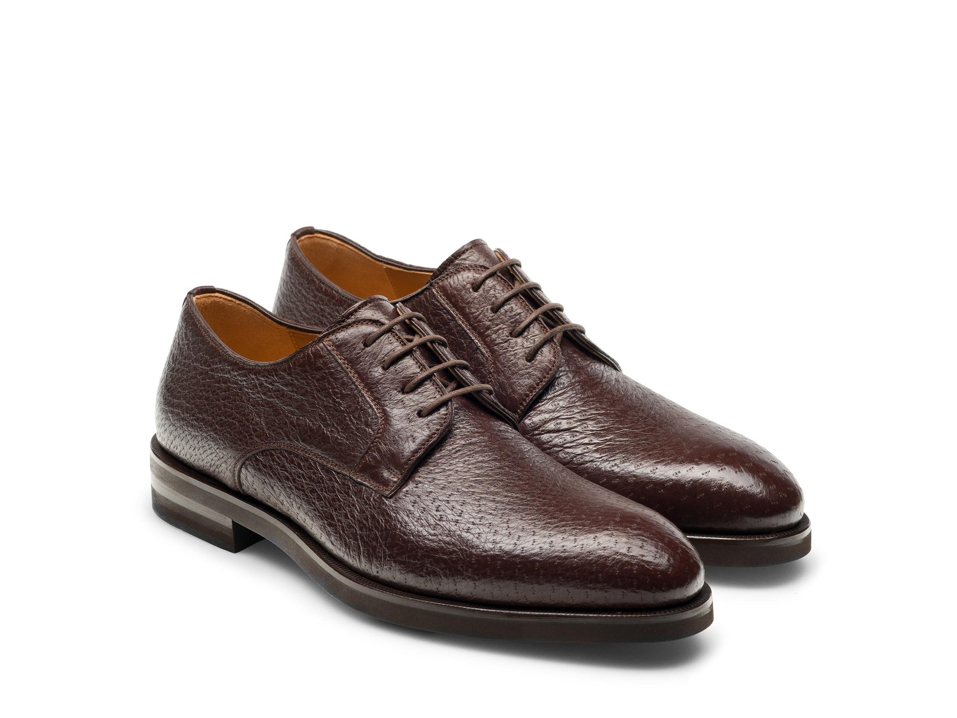 MAGNANNI Leather Lace Up Shoes BROWN - Henry Bucks
