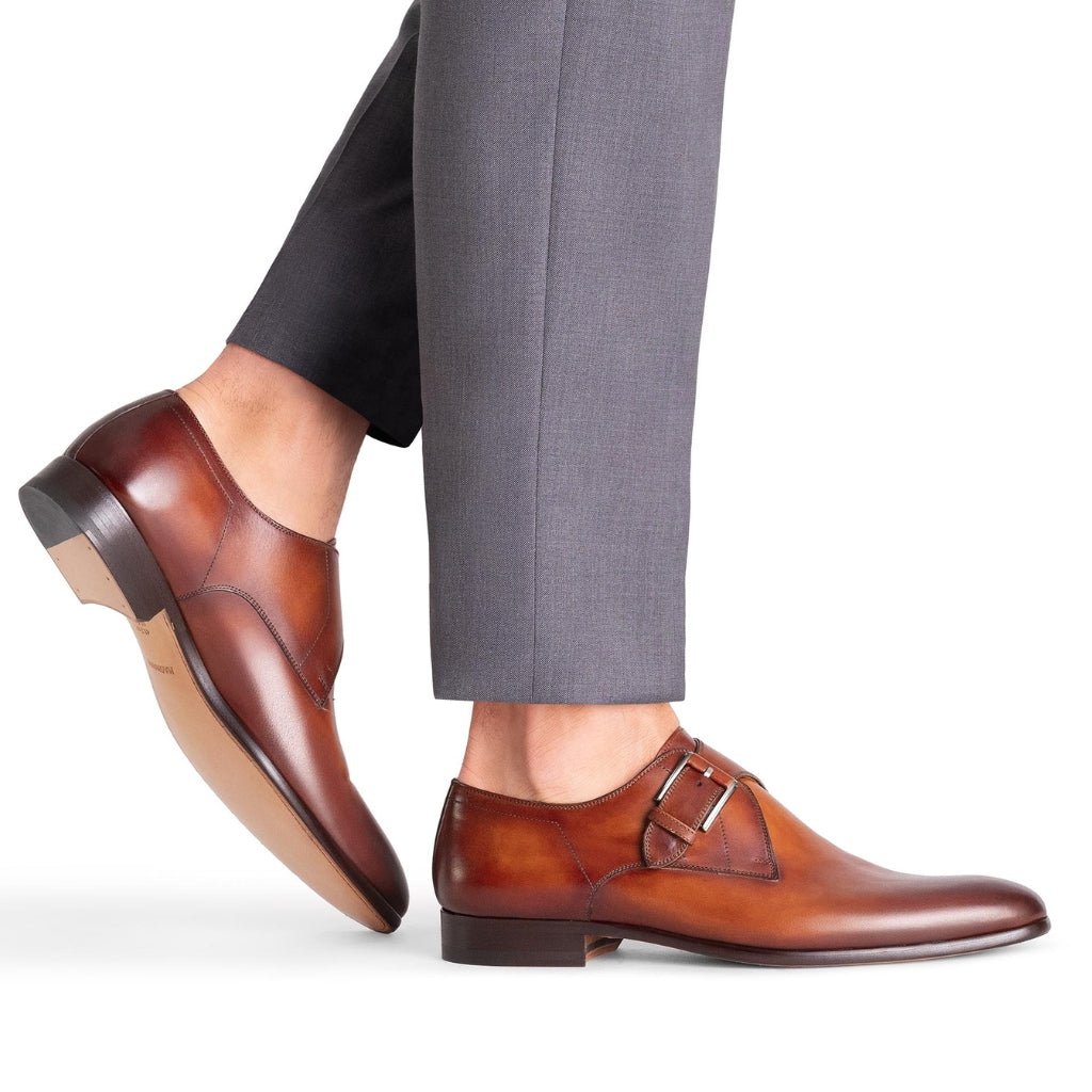 MAGNANNI Mansfeld Leather Shoe COGNAC - Henry Bucks