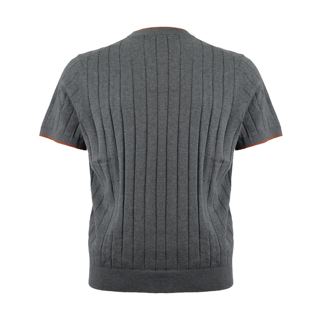 MCKINNON & CO Cotton Crew Neck T-Shirt CHARCOAL - Henry Bucks