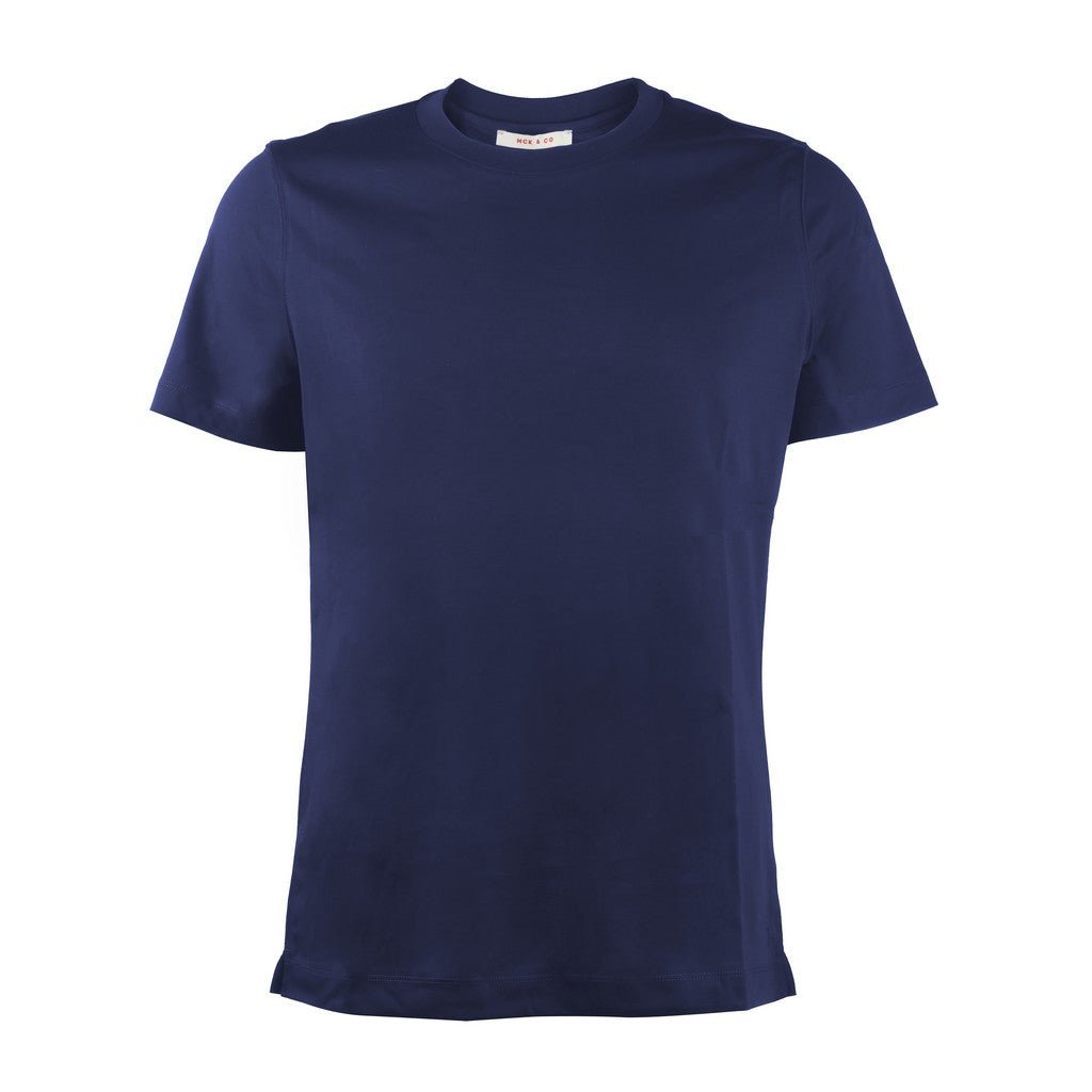 MCKINNON & CO Cotton Short Sleeve T-Shirt NAVY - Henry Bucks