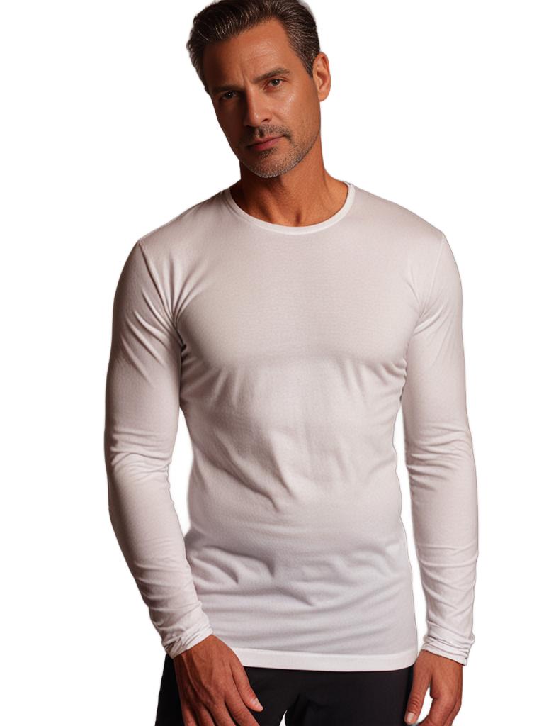 MCKINNON & CO Plain Jersey Long Sleeve T-Shirt WHITE - Henry Bucks