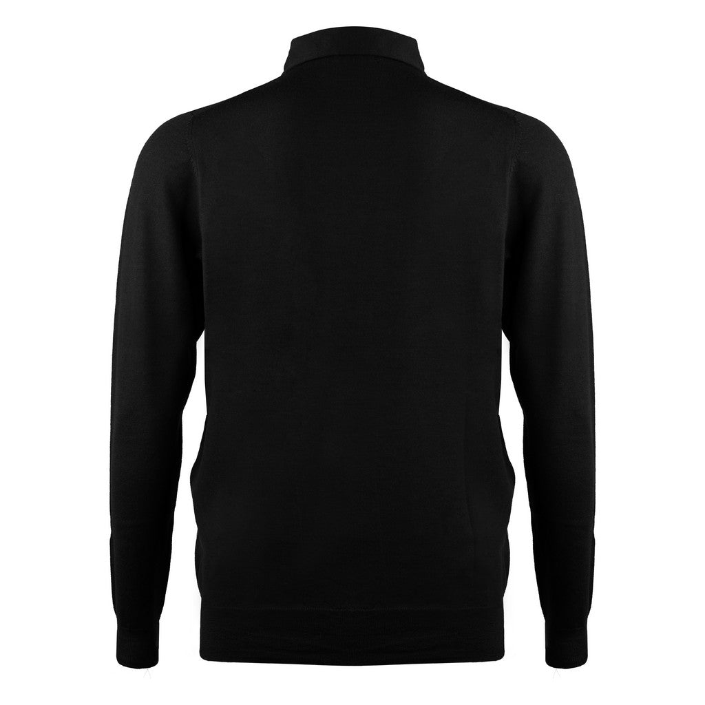MCKINNON & CO Polo Button Knit JET BLACK - Henry Bucks