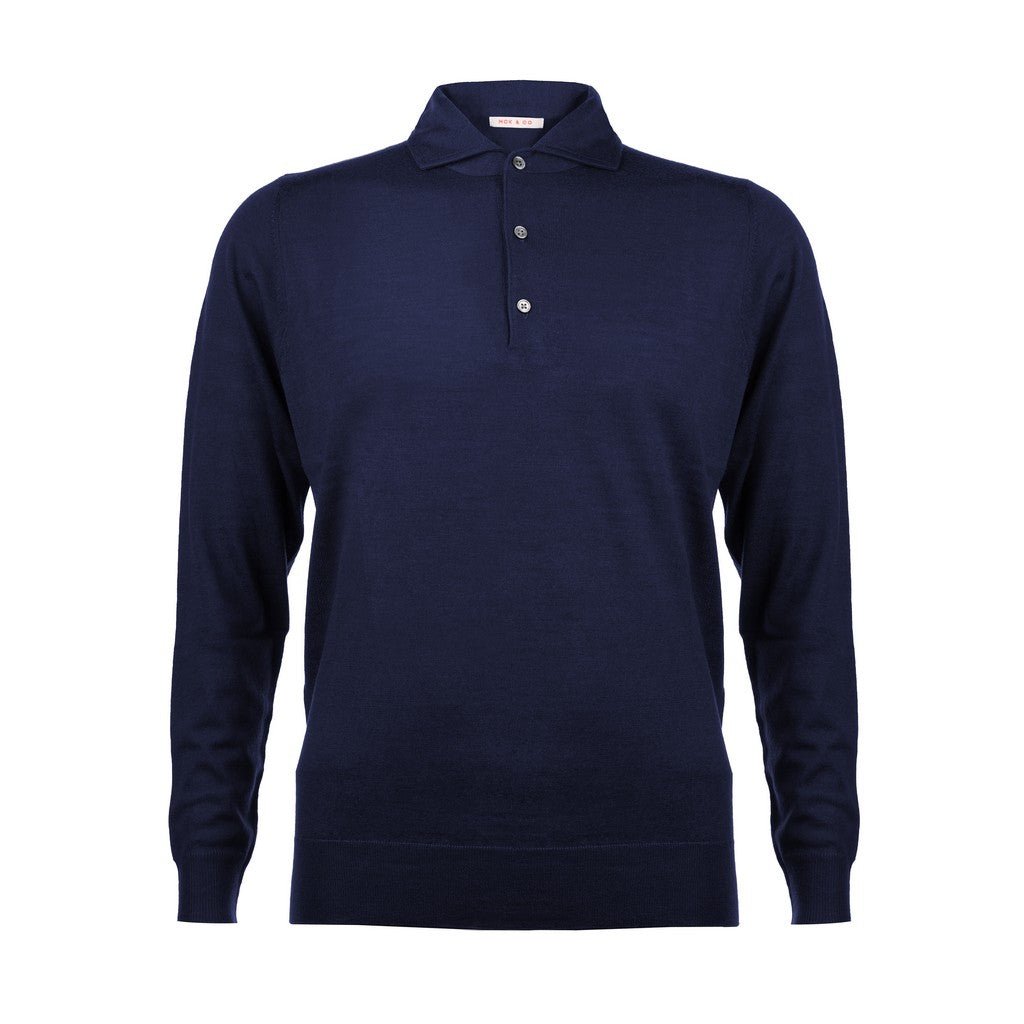 MCKINNON & CO Polo Button Knit NAVY - Henry Bucks