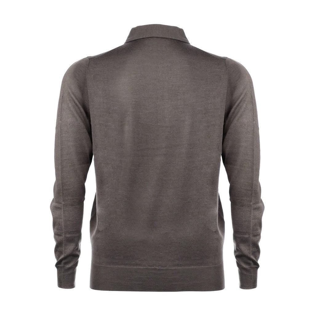 MCKINNON & CO Polo Button Knit WARM GREY - Henry Bucks