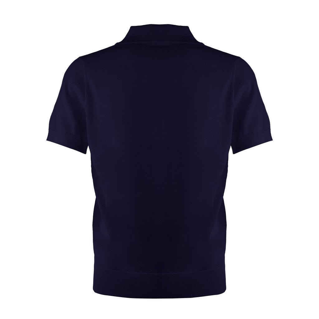 MCKINNON & CO Silk Cotton Polo NAVY - Henry Bucks