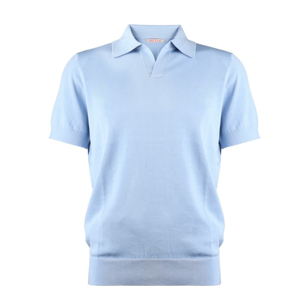 MCKINNON & CO Silk Cotton Polo SKY - Henry Bucks