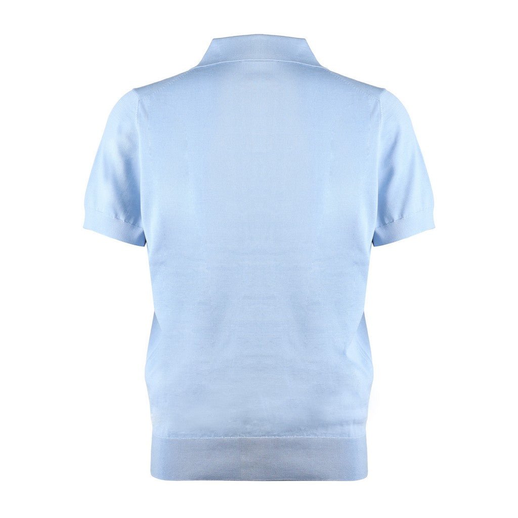 MCKINNON & CO Silk Cotton Polo SKY - Henry Bucks